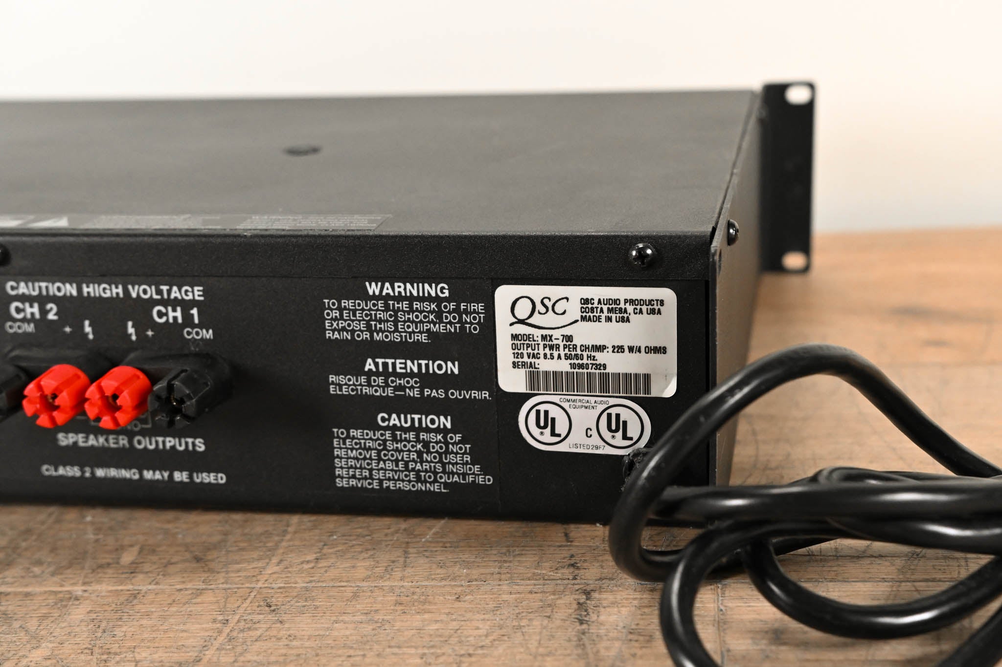 QSC MX 700 2-Channel Power Amplifier