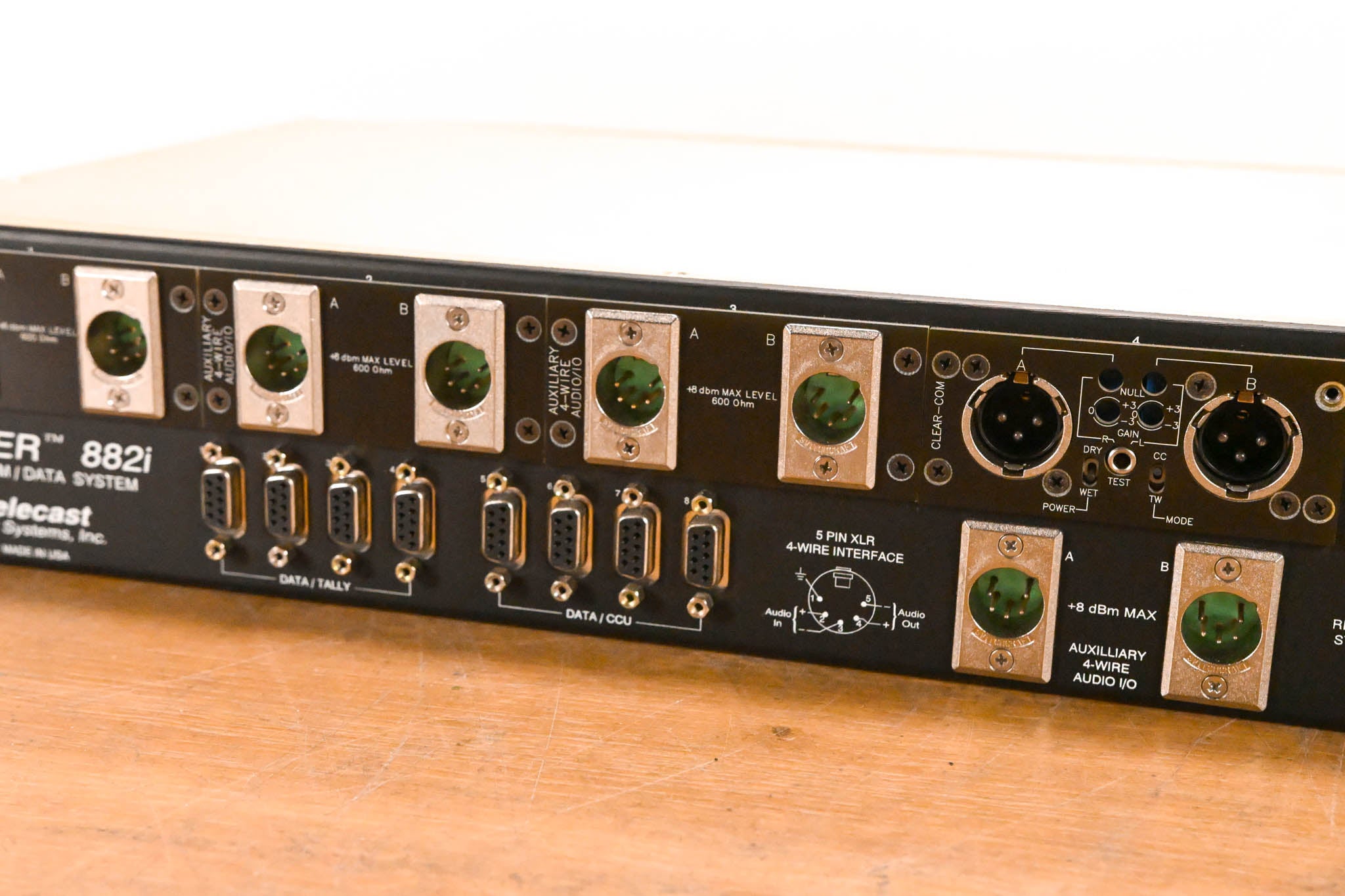 Telecast Fiber Systems Adder 882i Fiber Intercom Data System (NO PSU)