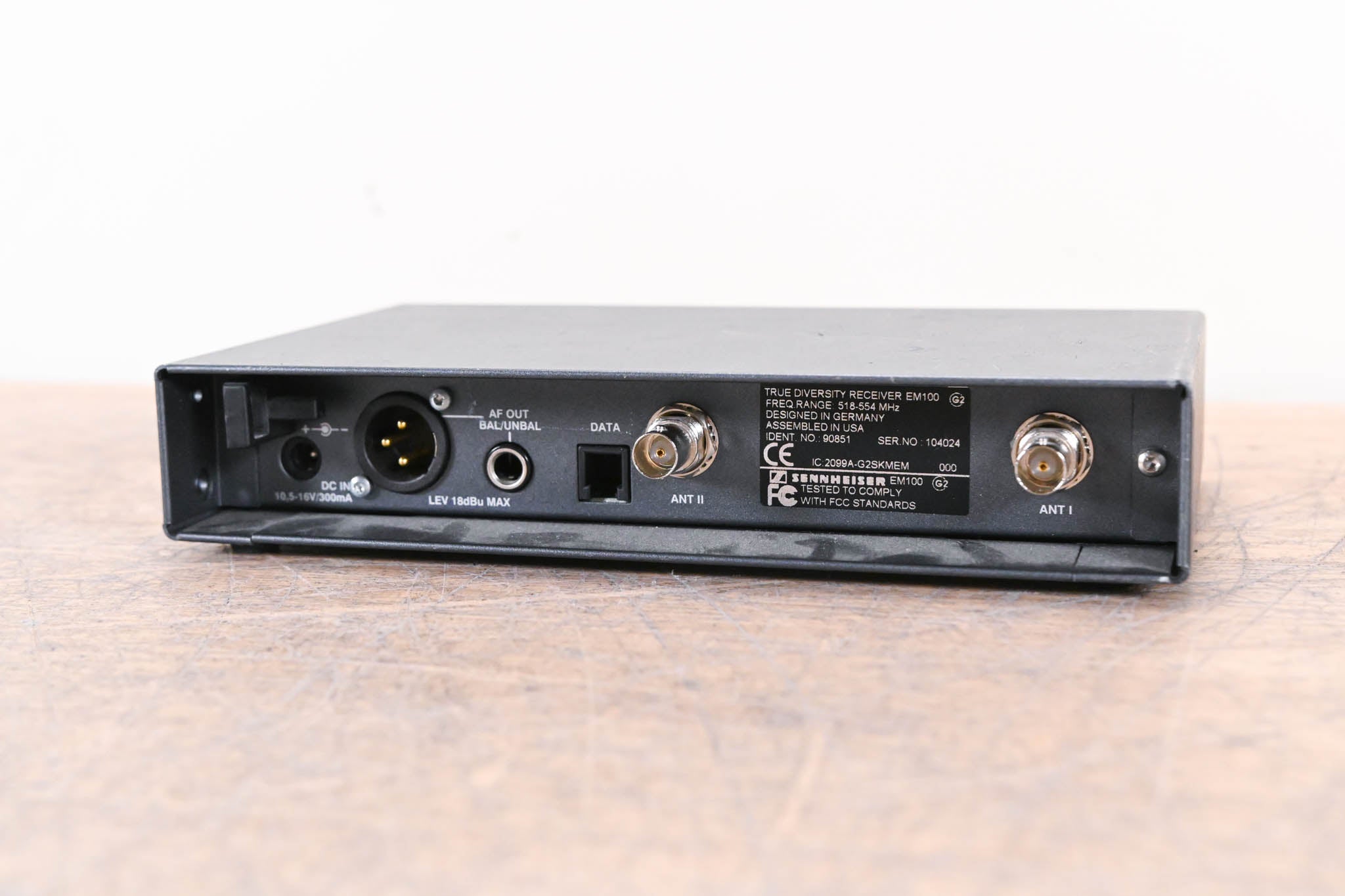 Sennheiser EM 100 G2 Wireless Receiver - 518-554 MHz (NO POWER SUPPLY)