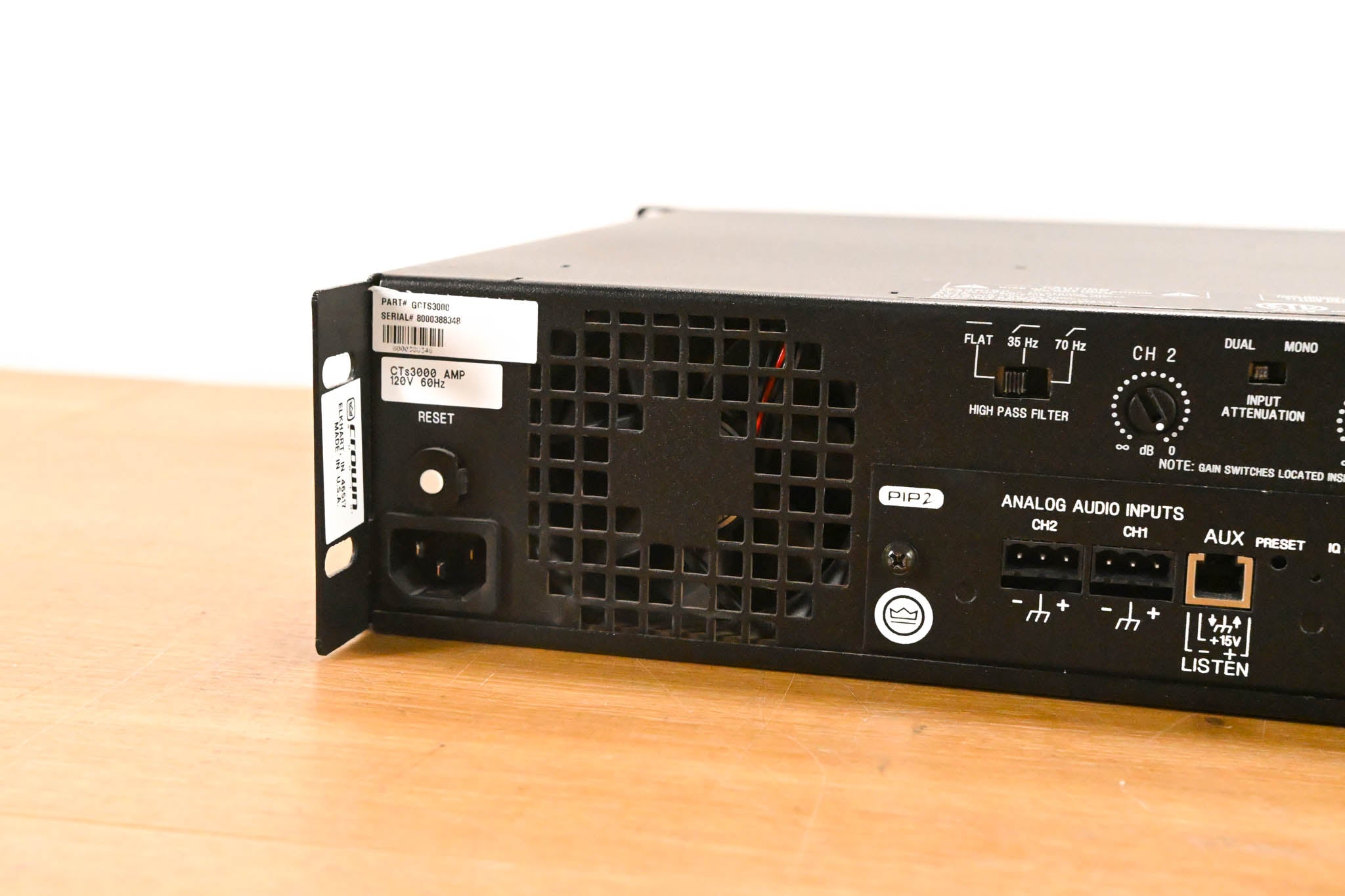 Crown CTs 3000 Two-Channel 1500W Power Amplifier