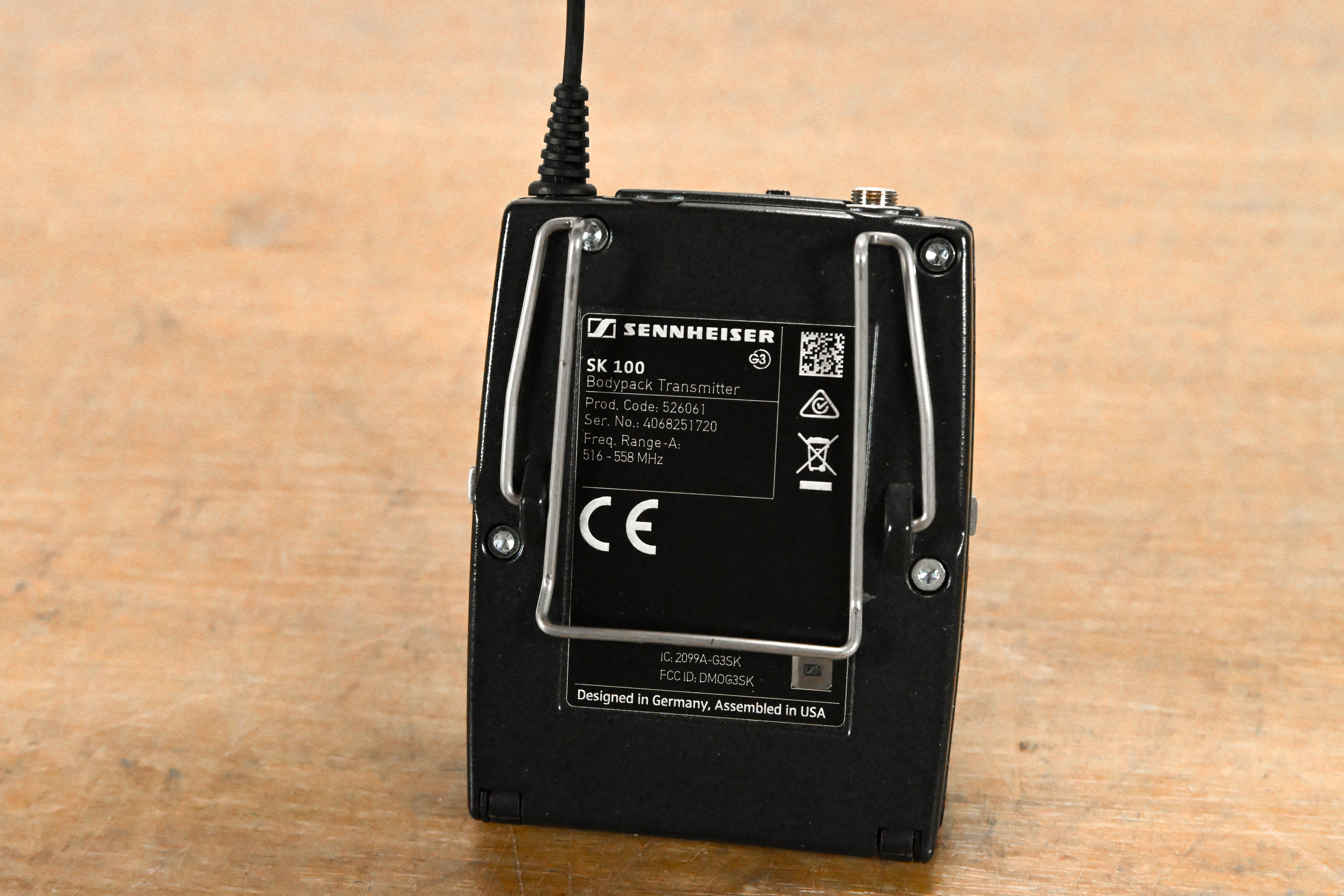 Sennheiser SK 100 G3 Wireless Bodypack Transmitter A Range: 516-558 MHz