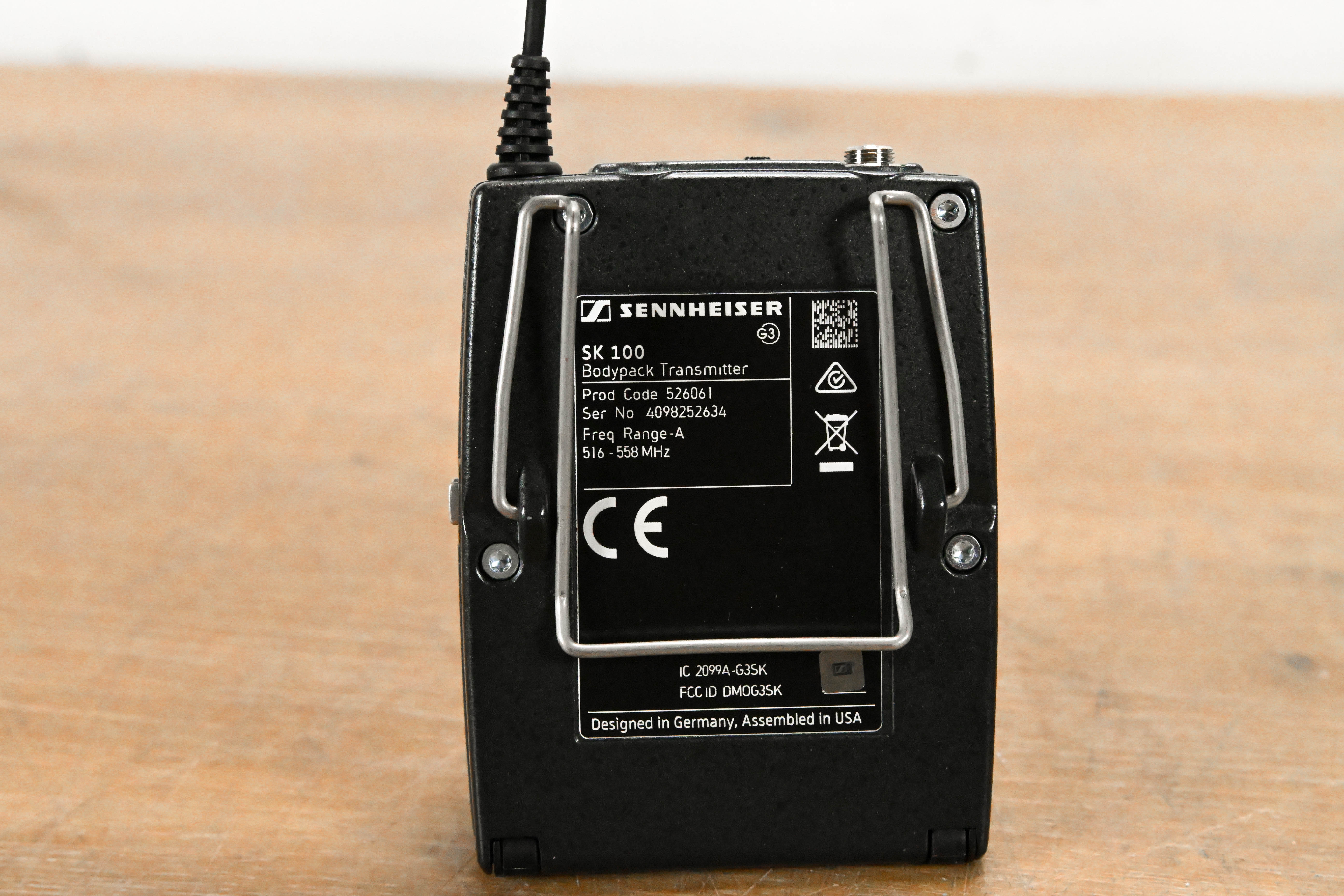 Sennheiser SK 100 G3 Wireless Bodypack Transmitter A Range: 516-558 MHz
