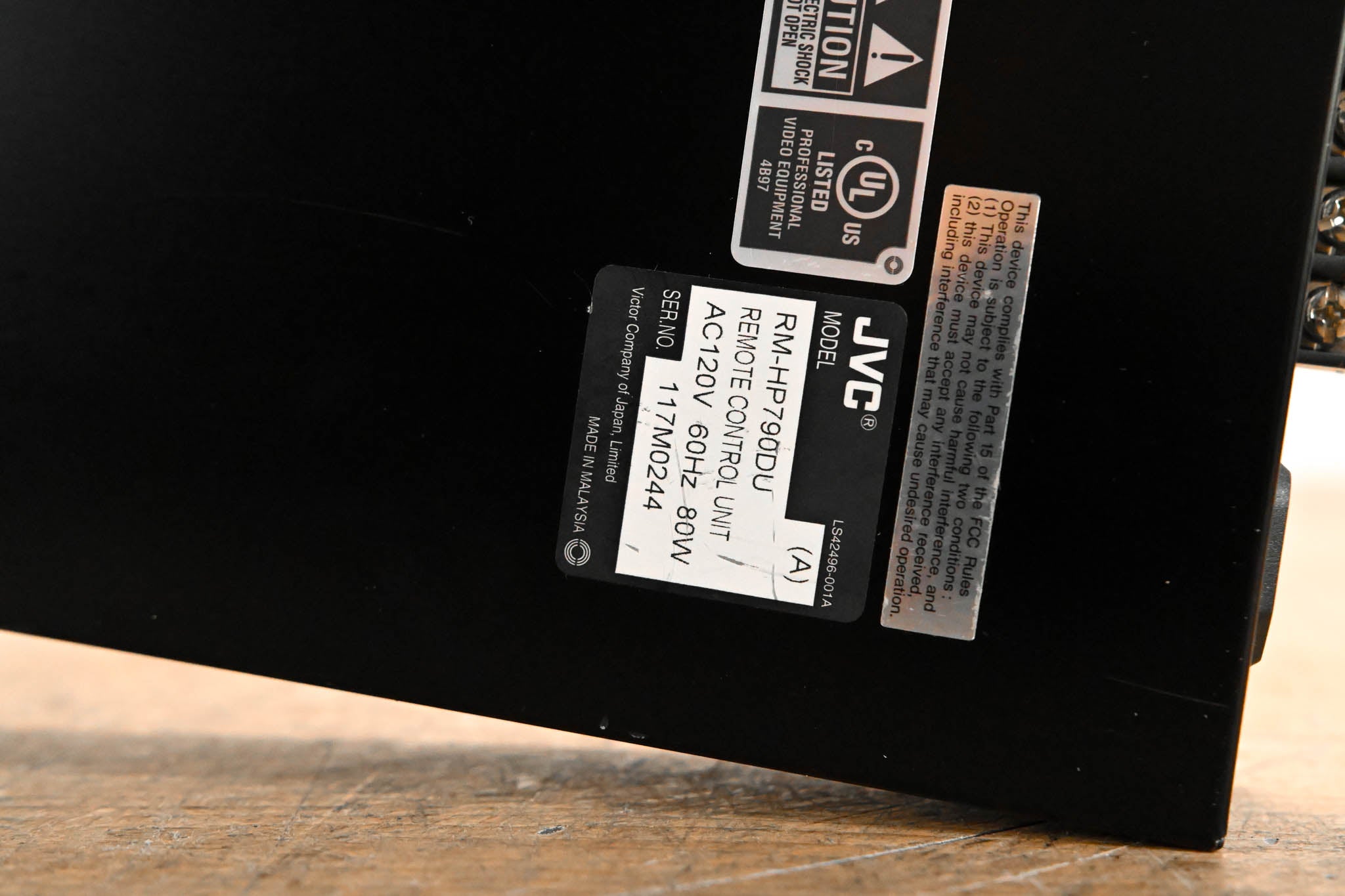 JVC RM-HP790DU Camera Control Unit