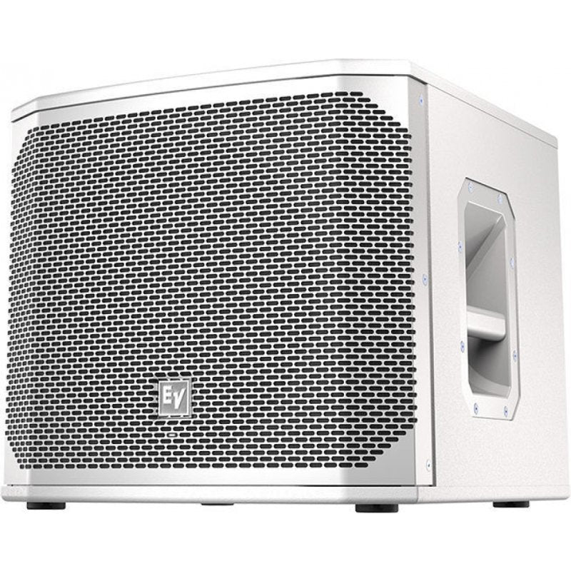 12" powered subwoofer, white