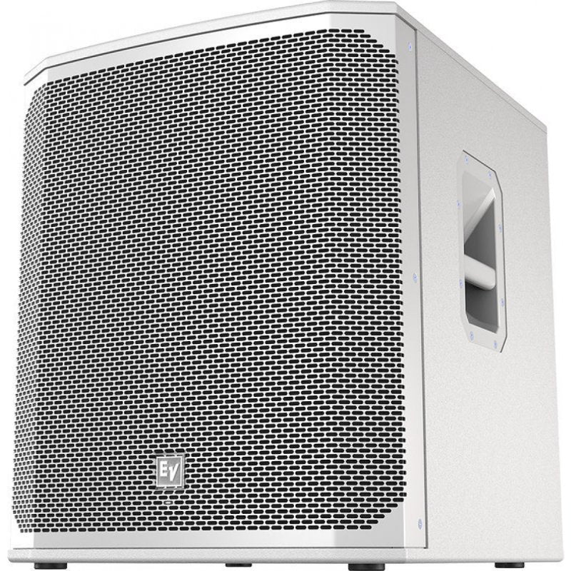 18" powered subwoofer, white