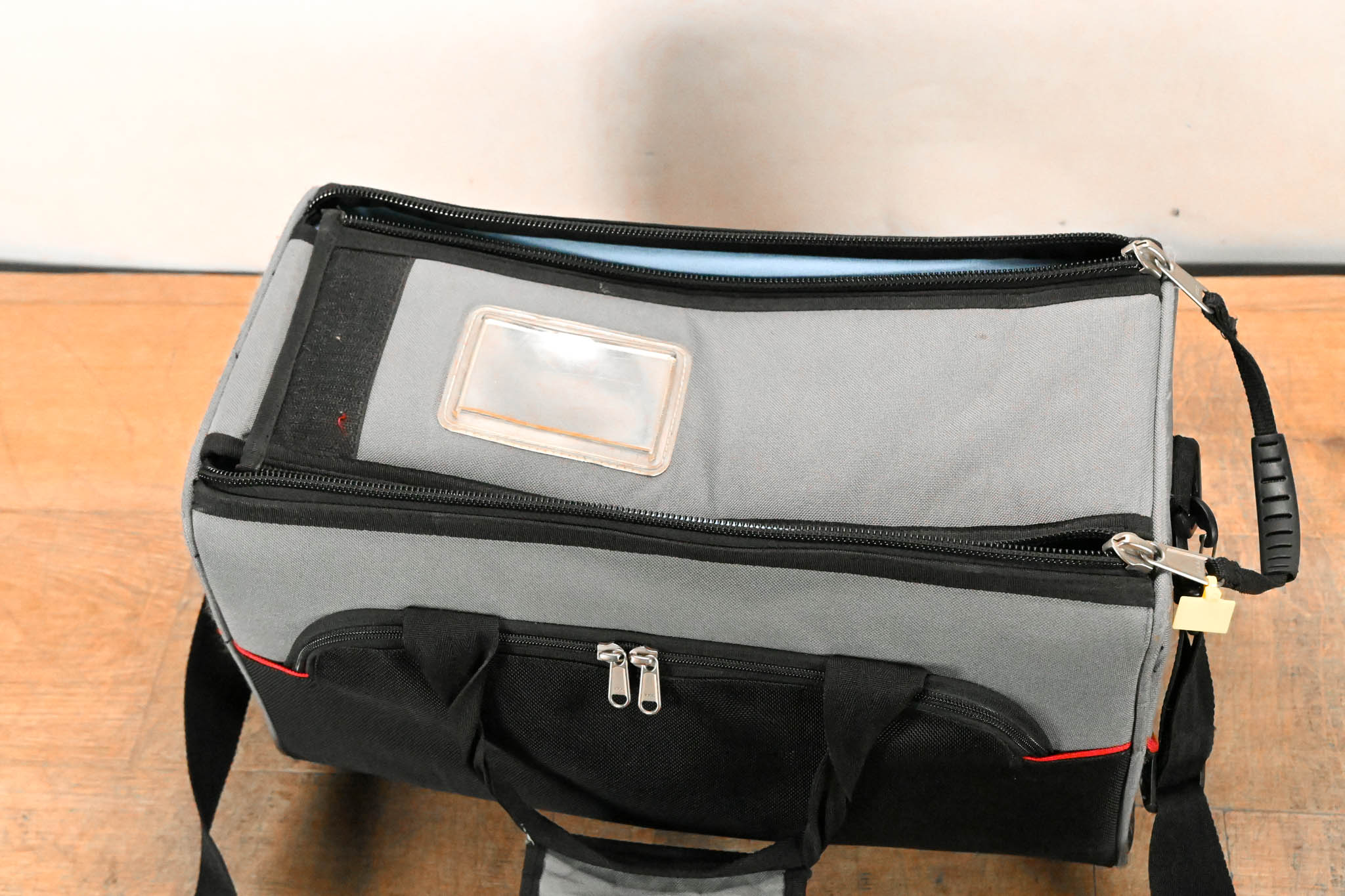 Impact Camera Bag Gray/Black with Red Trim (15" × 9" × 10")