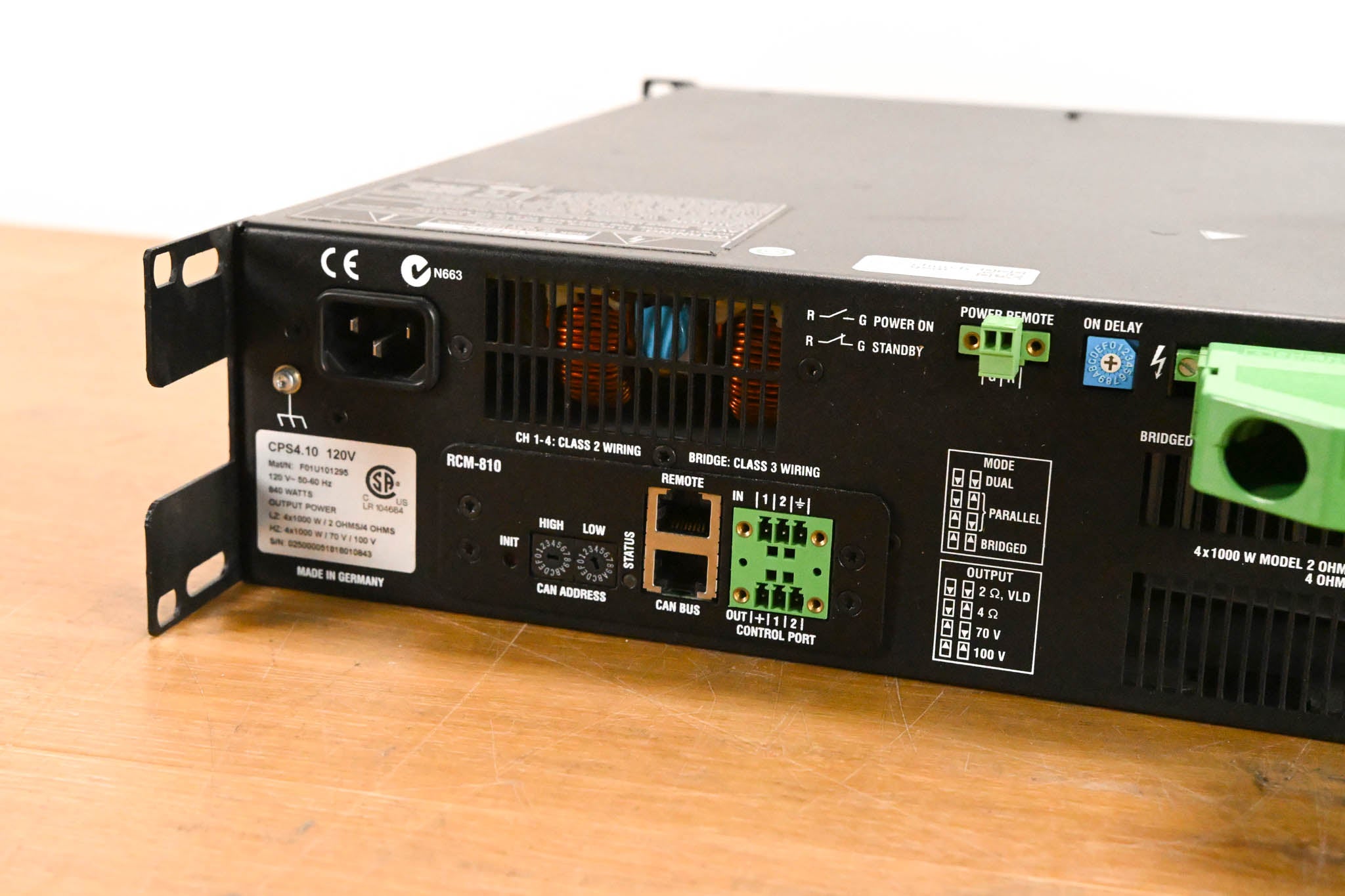 Electro-Voice (EV) CPS4.10 4-Channel 1000W Power Amplifier