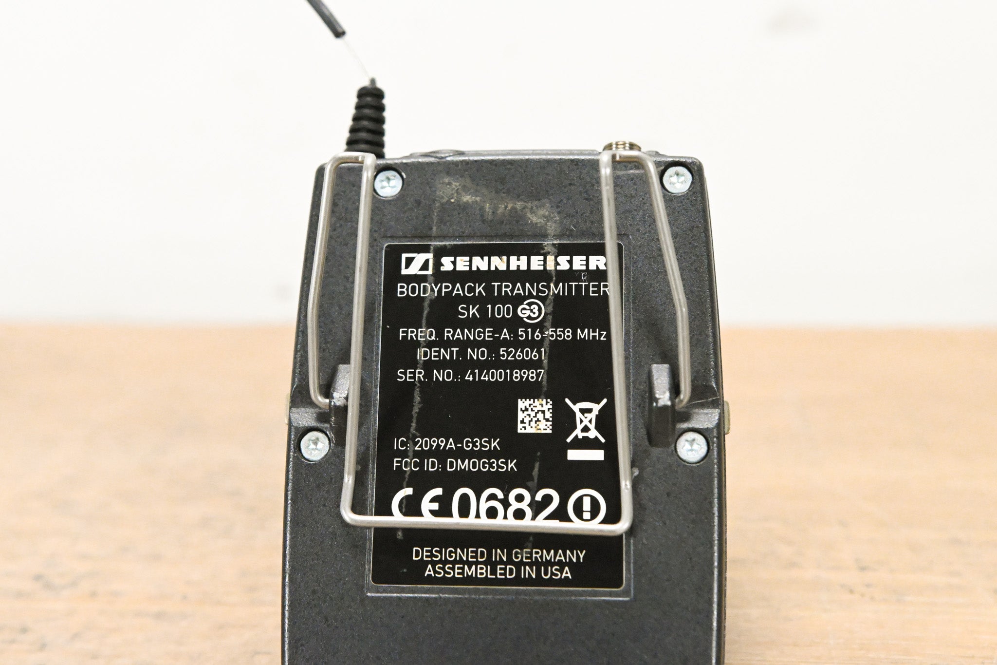 Sennheiser ew 100 G3 Bodypack Wireless System - A Range NO POWER SUPPLY