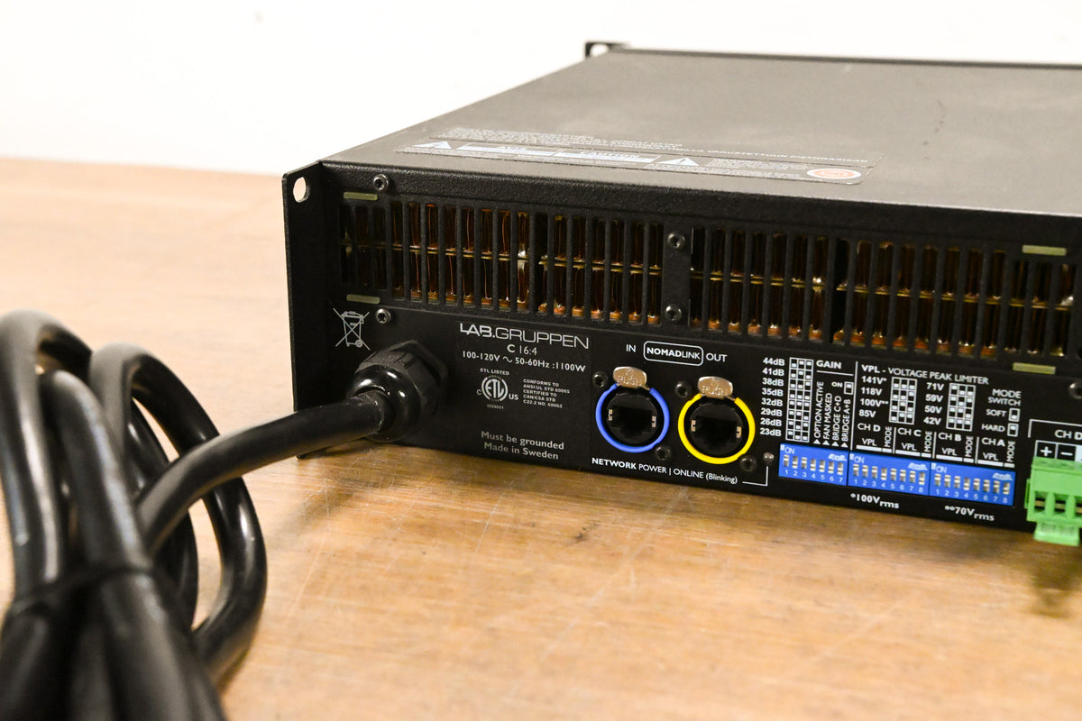 Lab Gruppen C 16:4 1600W Four-Channel Power Amplifier