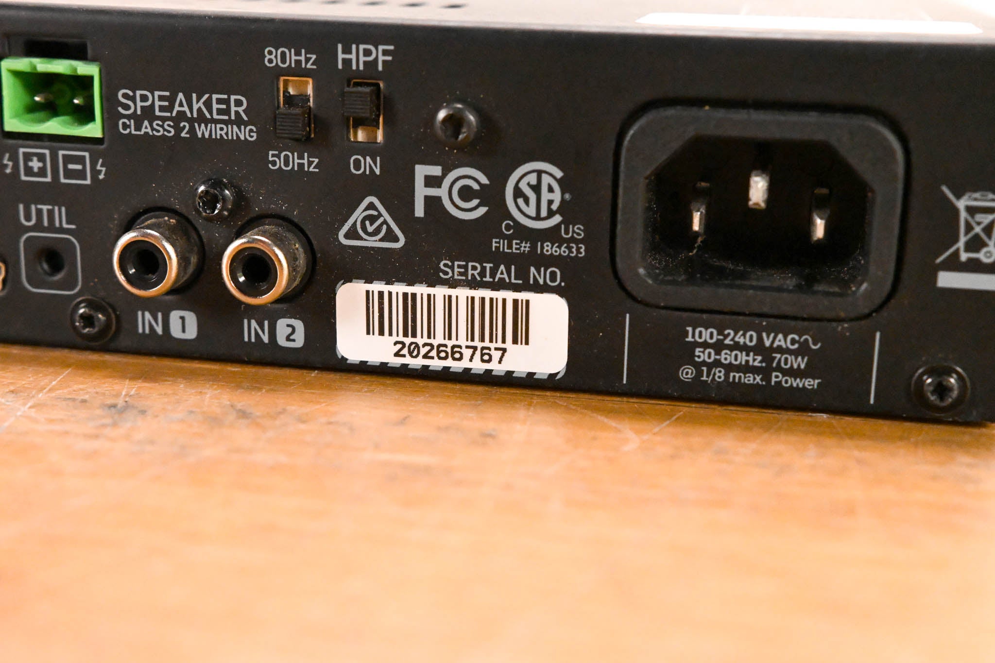 Lab Gruppen Lucia 60/1-70 Compact Mono 70V Power Amplifier 60W