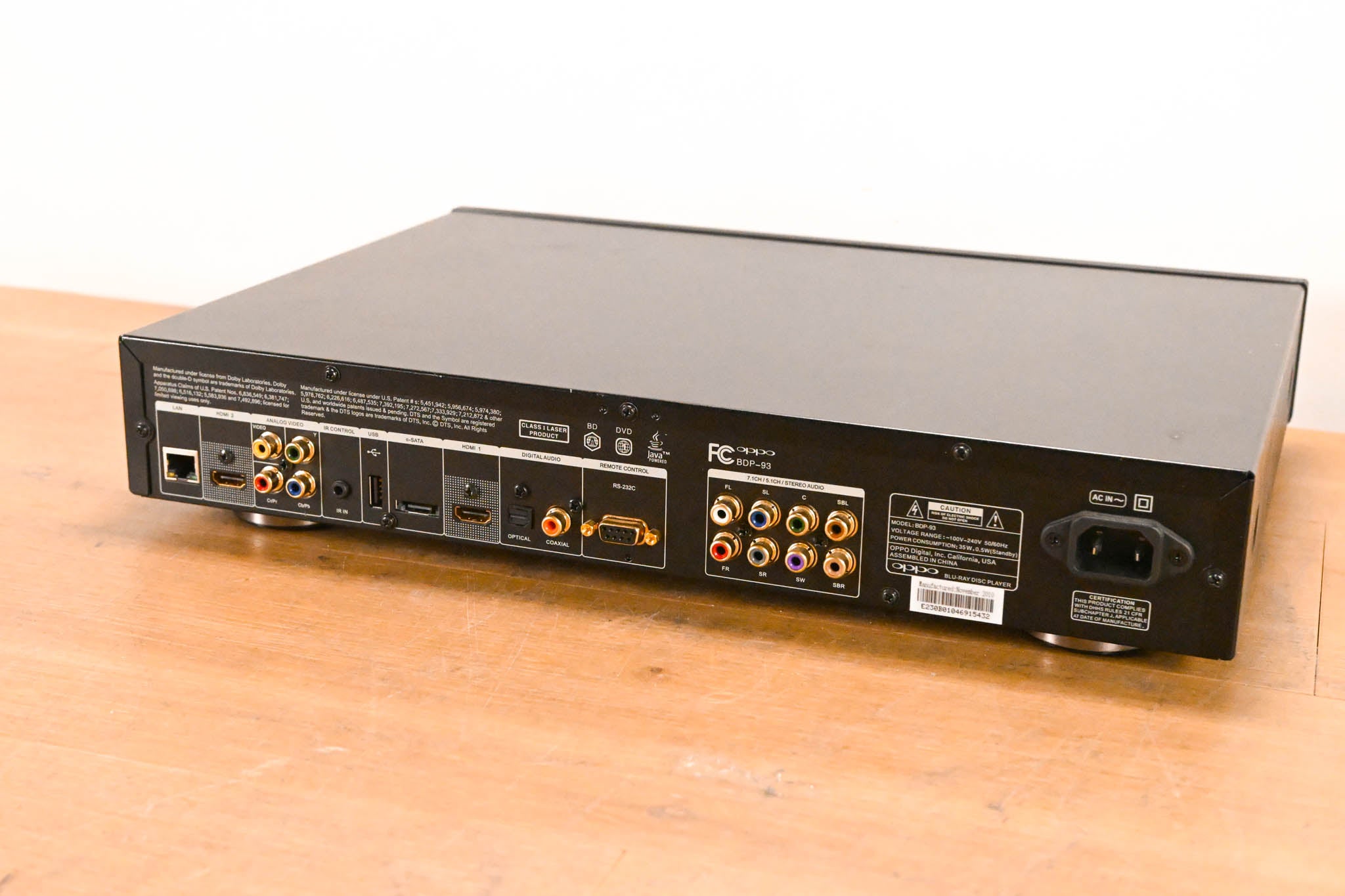 Oppo BDP-93 Blu-ray Disc Player