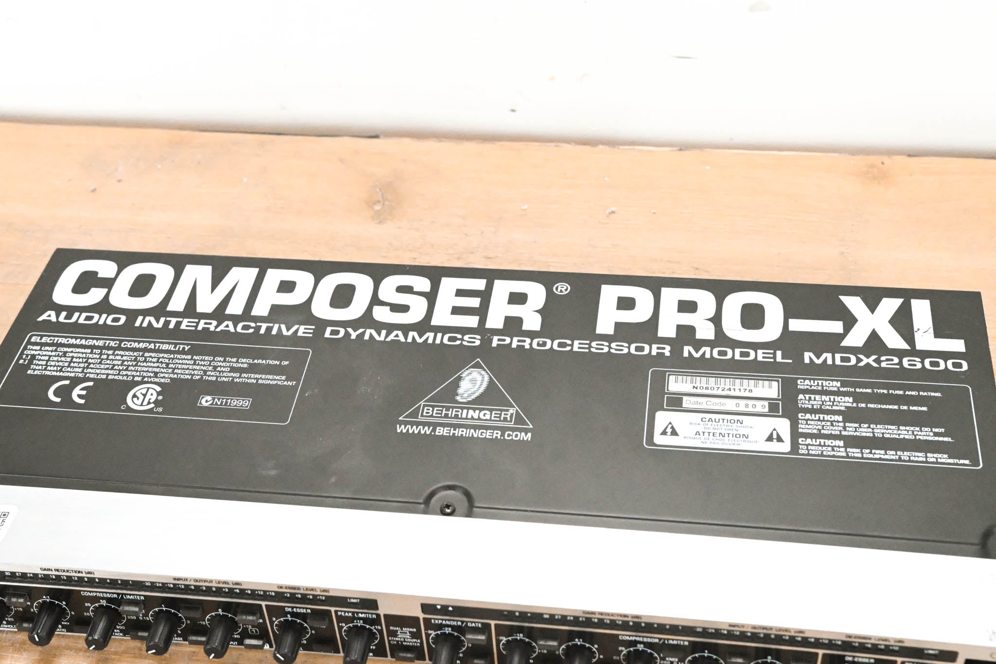 Behringer Composer Pro-XL MDX2600 Audio Interactive Dynamics Processor