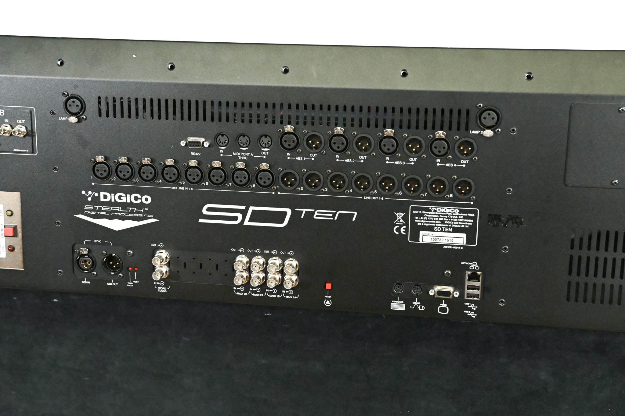 DiGiCo SD10 Digital Mixing Console with Waves Card and ST Optical