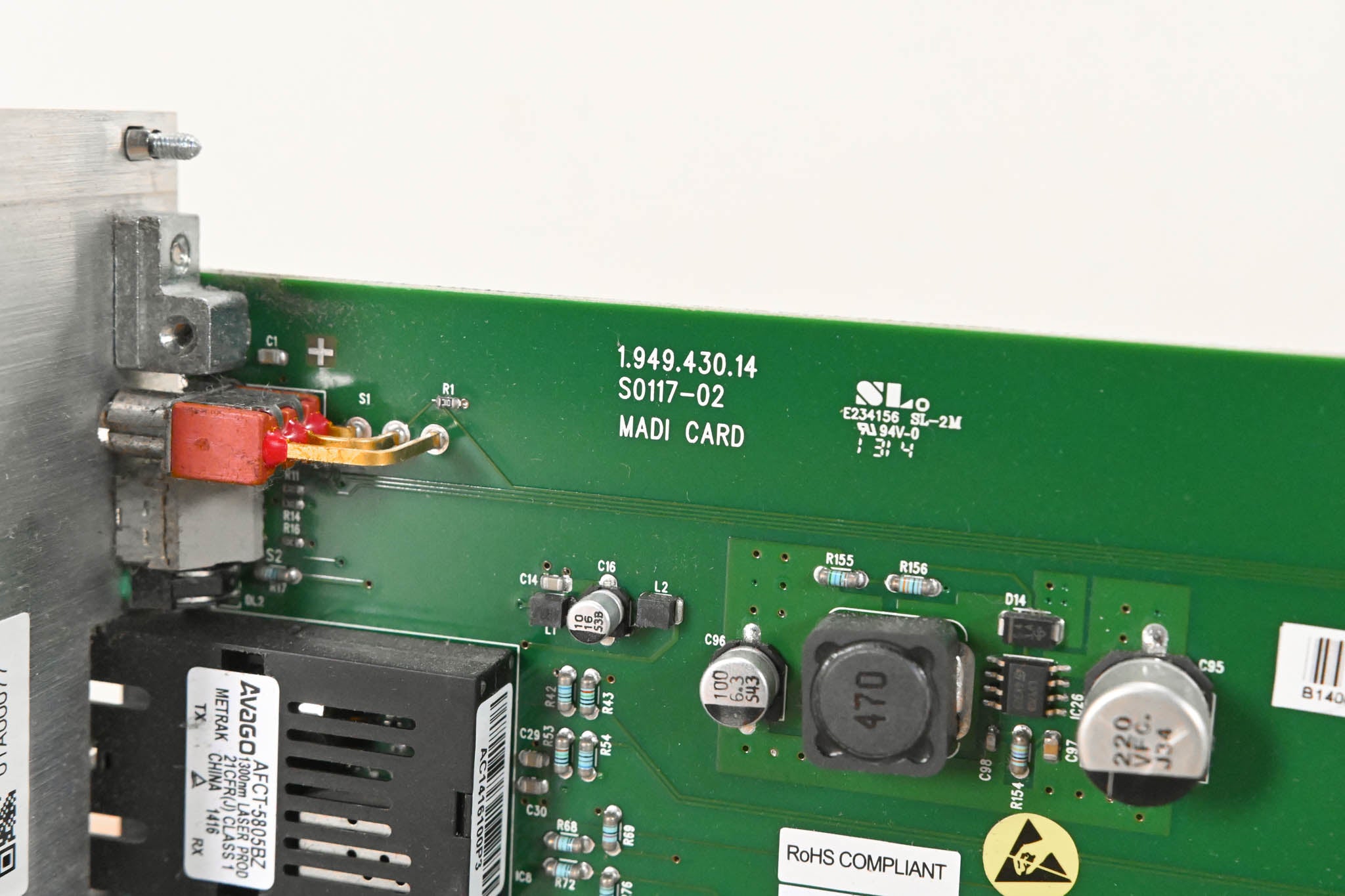 Studer MADI I/O Card for D21m Modular I/O System