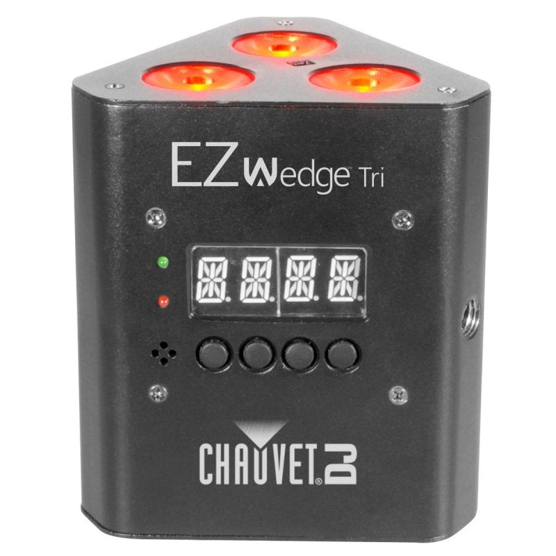 Battery-operated;  tri-color LED wash light