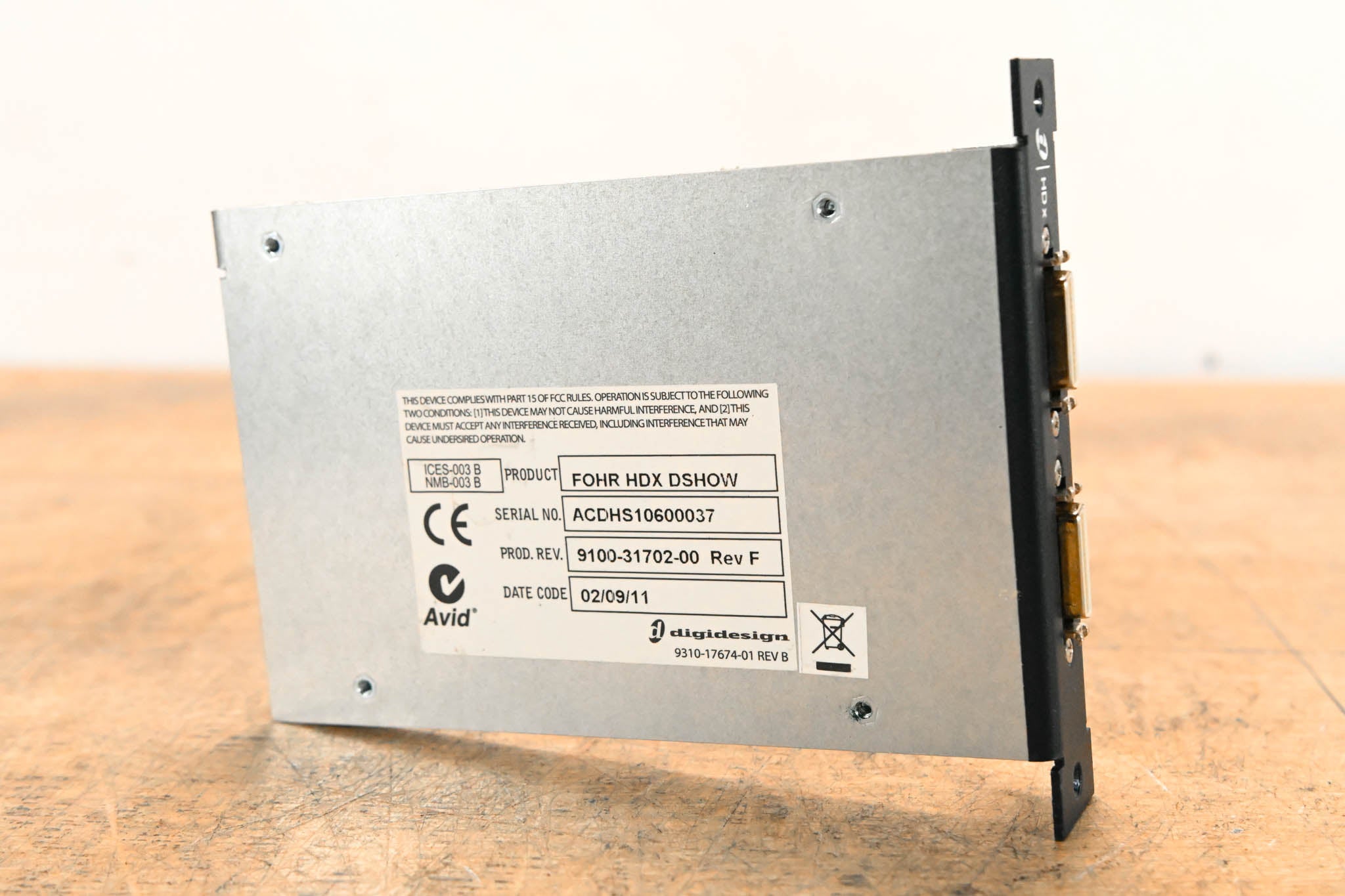 AVID HDx Option Card for VENUE FOH Rack or Mix Rack