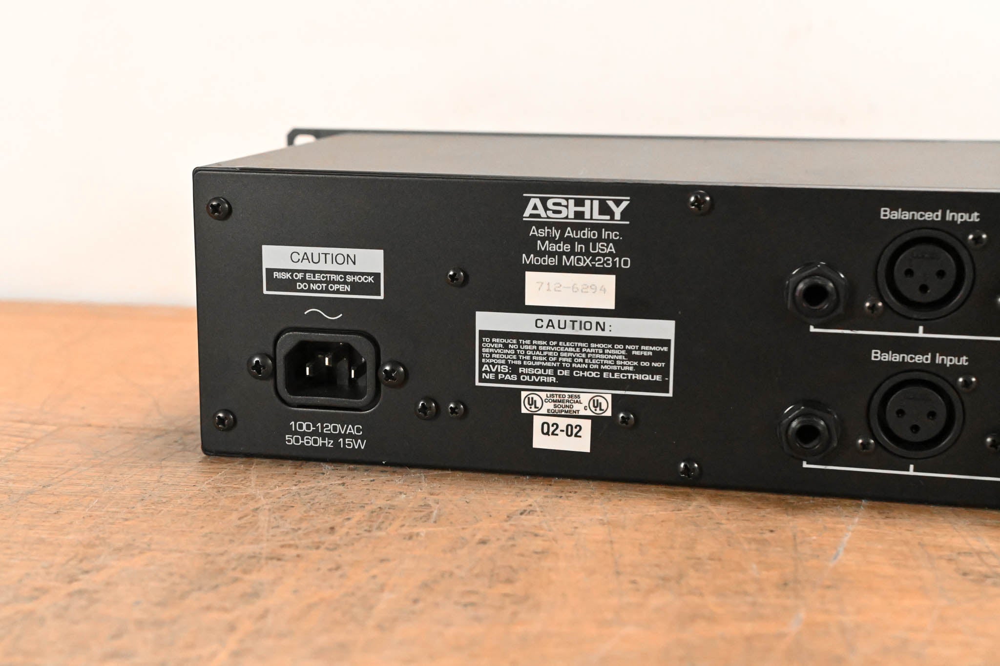 Ashly MQX-2310 2-Channel 31-band Graphic Equalizer
