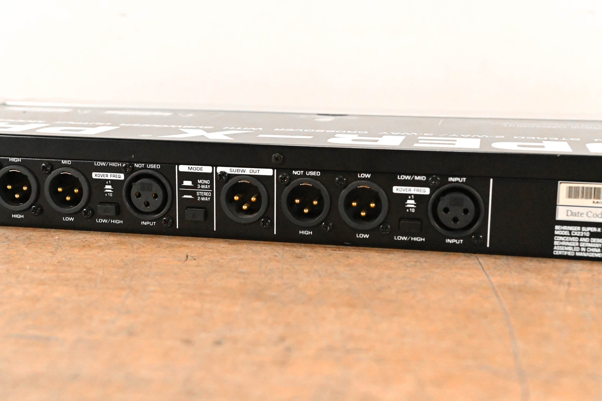Behringer SUPER-X PRO CX2310 Stereo 2-Way/Mono 3-Way Crossover