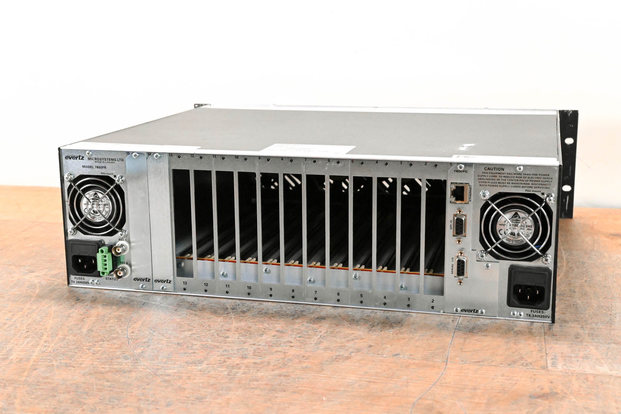 Evertz 7800FR-QT 3U Rack-Mountable Quiet Multiframe