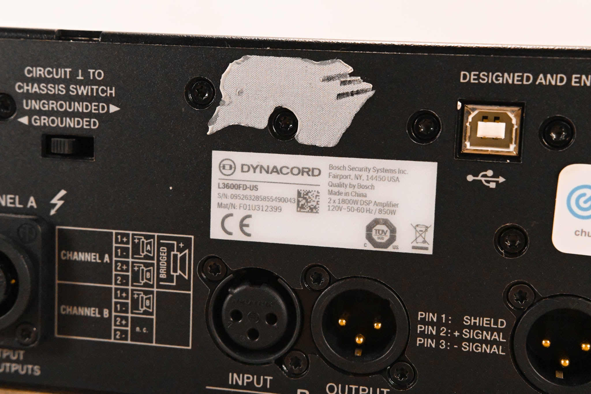 Dynacord L3600FD 2-Channel Power Amplifier with DSP