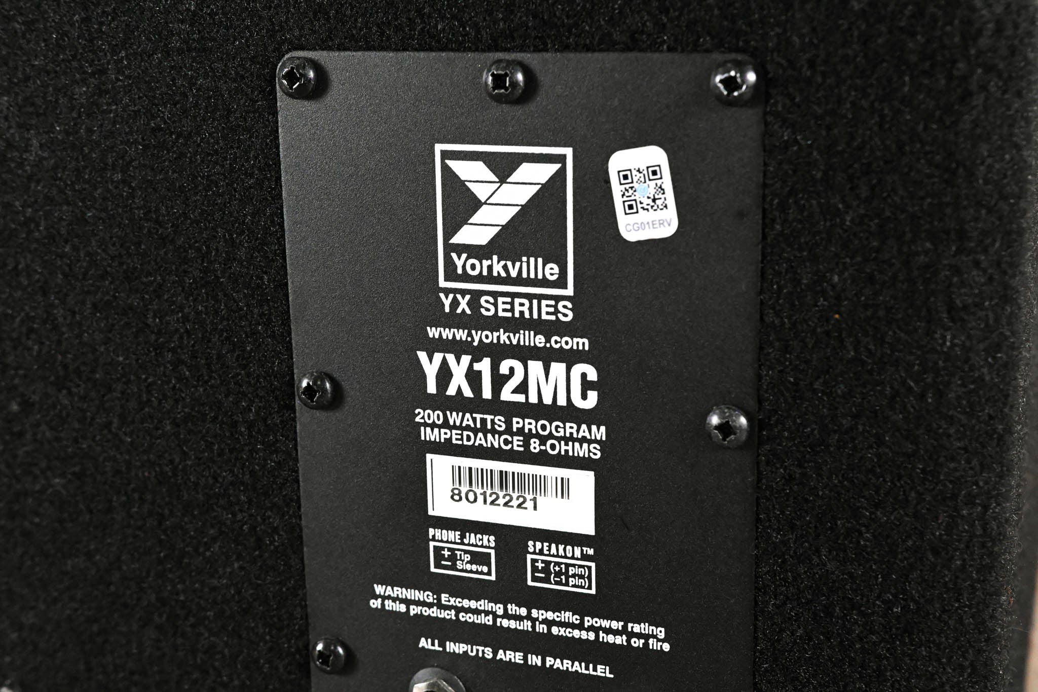 Yorkville YX12MC YX Series 12-inch 200W Passive Stage