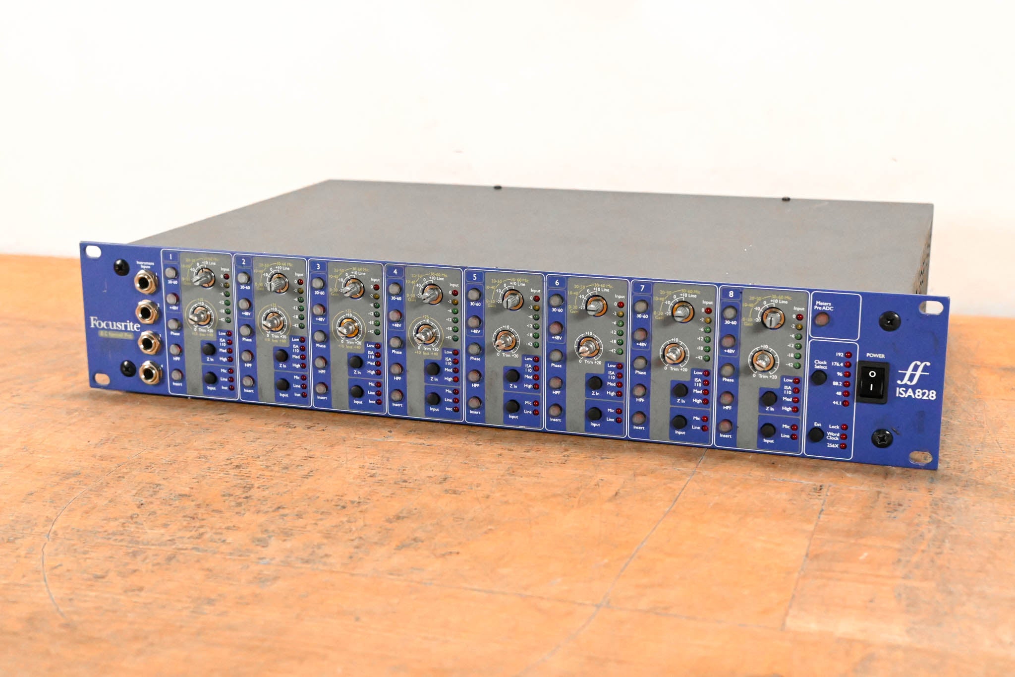 Focusrite ISA828 8-Channel Microphone Preamp w/ Optional Digital Card