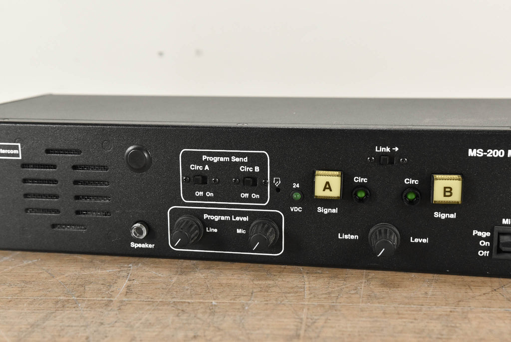 Production Intercom MS-200 2-Channel Master Station (NO POWER SUPPLY ...