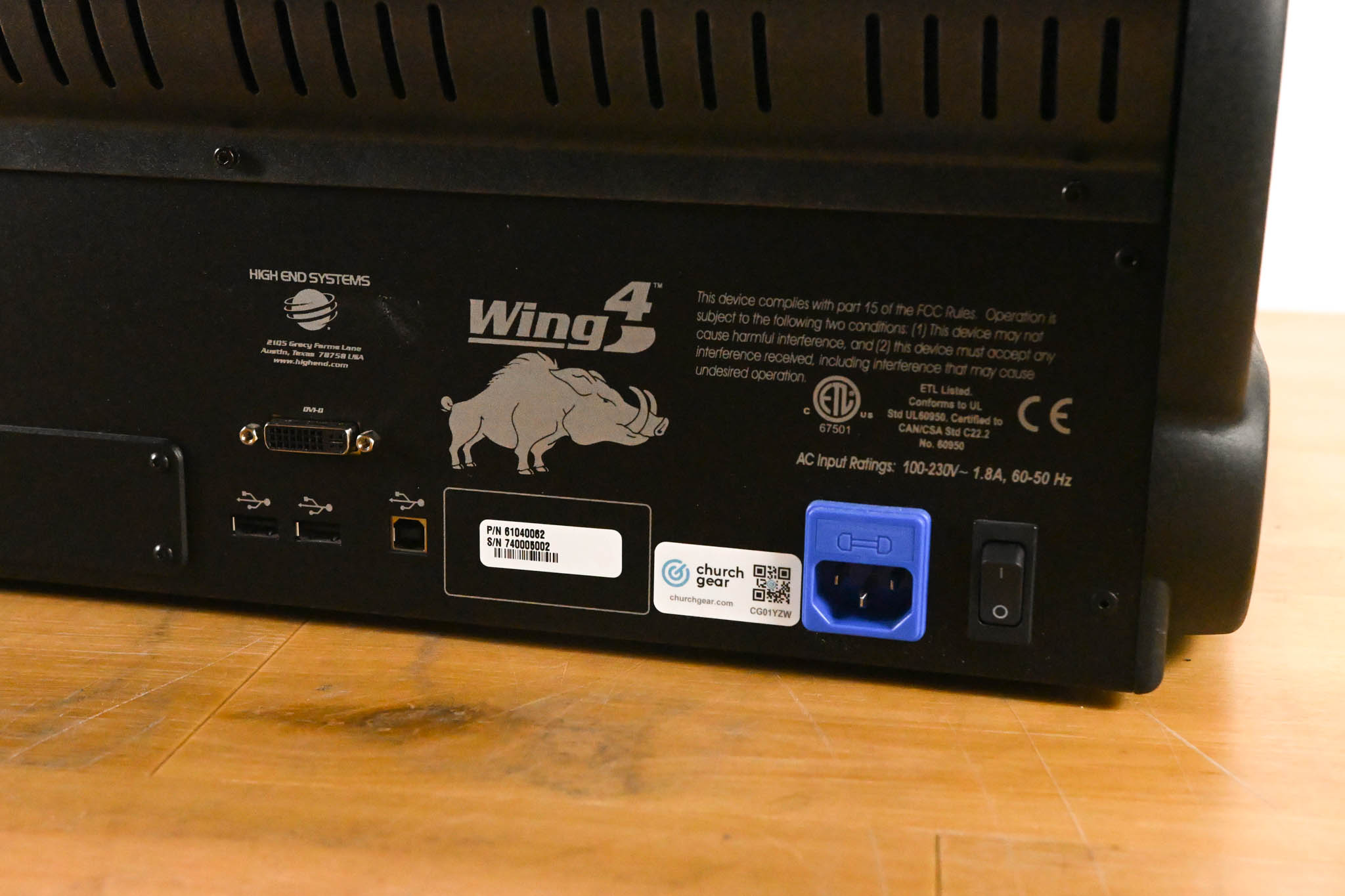 High End Systems Master Wing 4 for Hog 4, Full Boar 4, and Road Hog 4