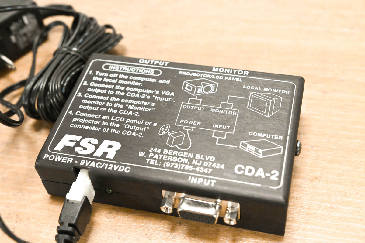 FSR CDA-2 1x2 Computer Video Distribution Amplifier