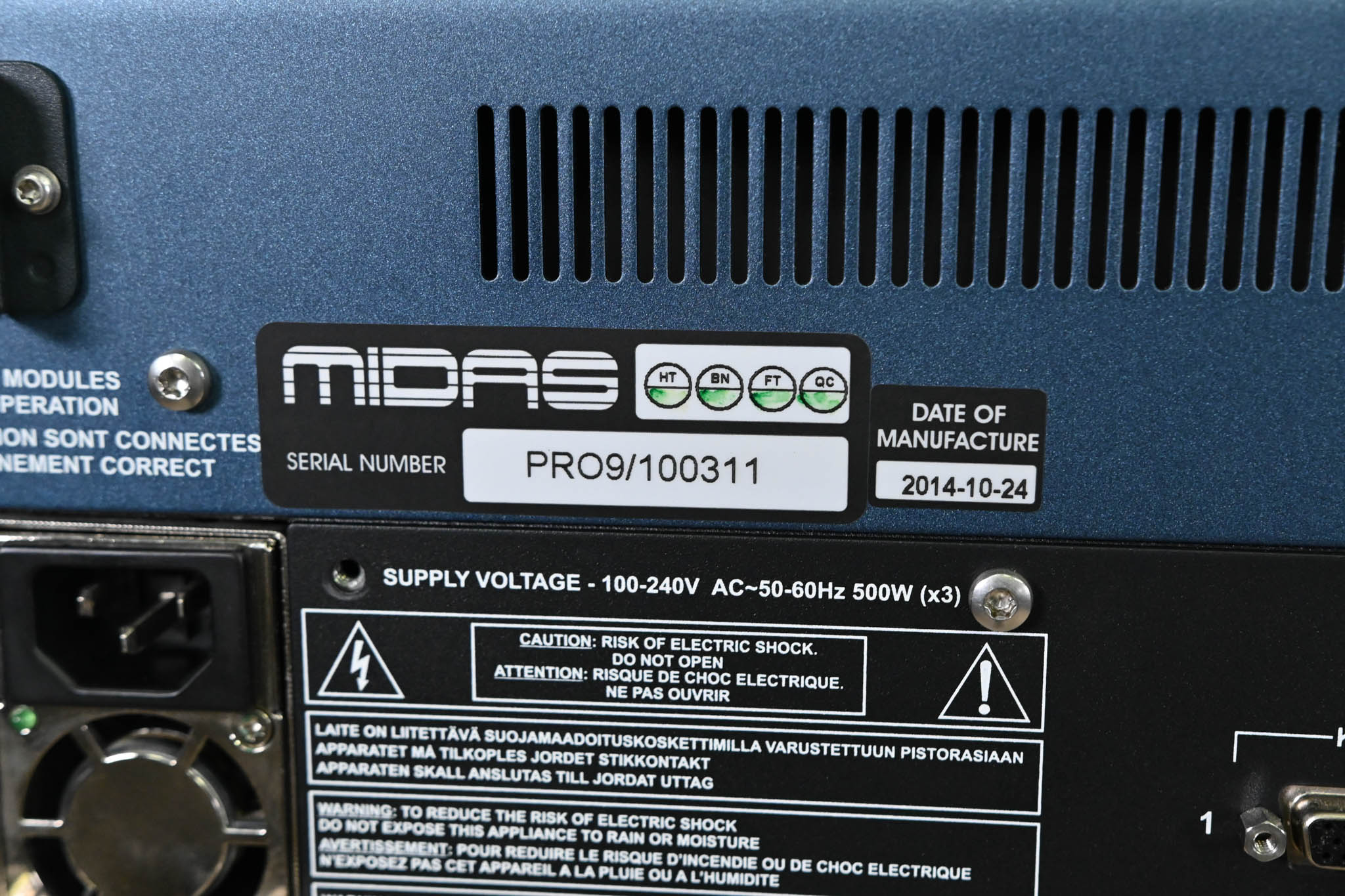 Midas PRO9 Live Audio Mixing System with DL371 Engine
