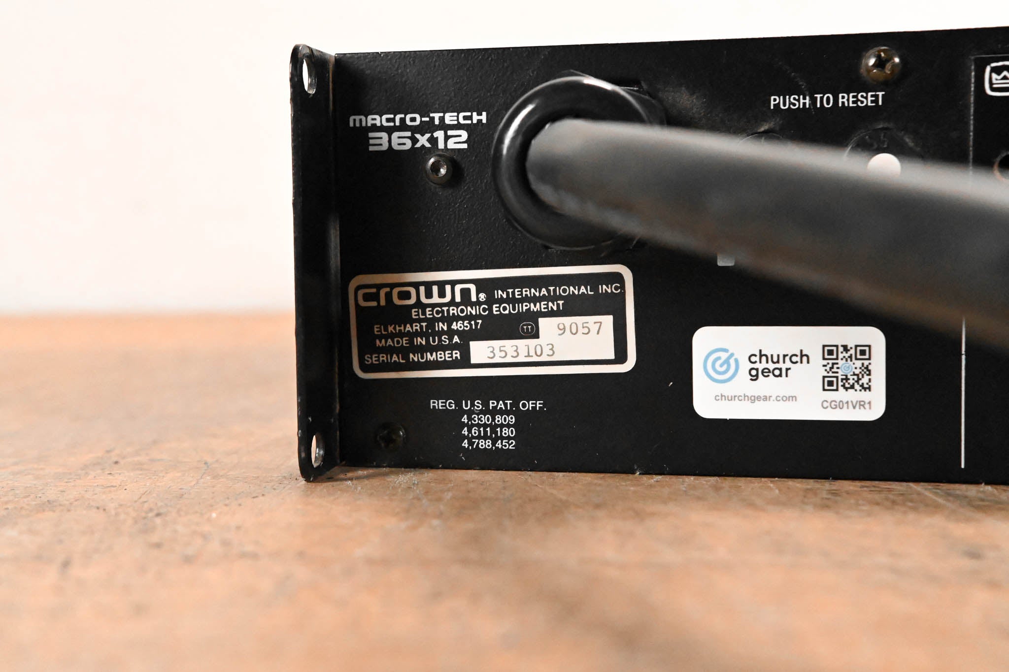 Crown Macro-Tech 36x12 2-Channel Power Amplifier