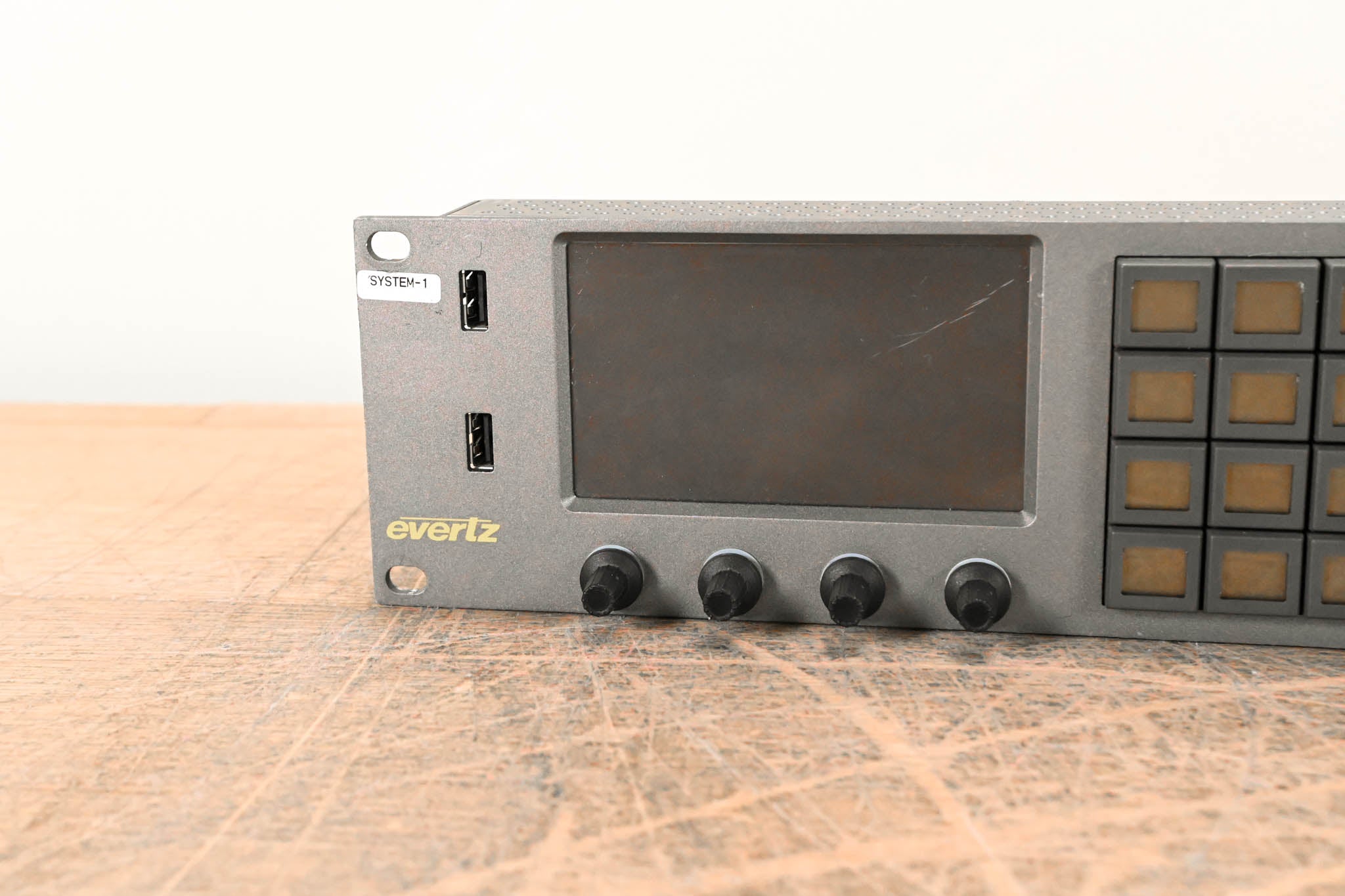 Evertz CP-2232E 2RU Advanced System Control Panel with 32 LCD Buttons