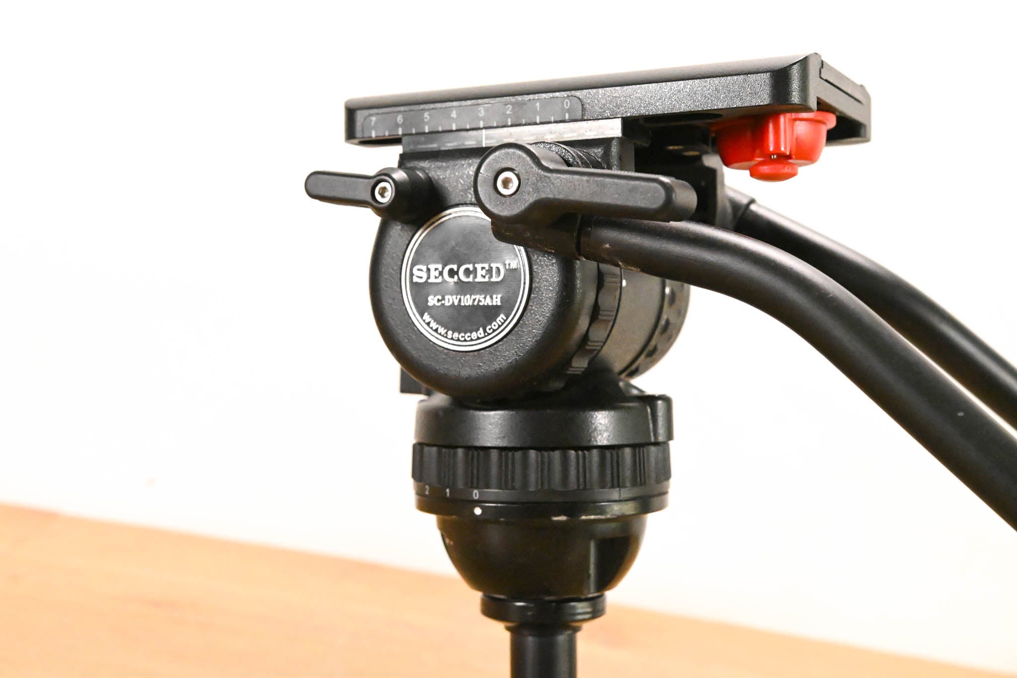 Secced SC-DV10/75AH 75mm Fluid Video Head w/ Dual Pan Bars