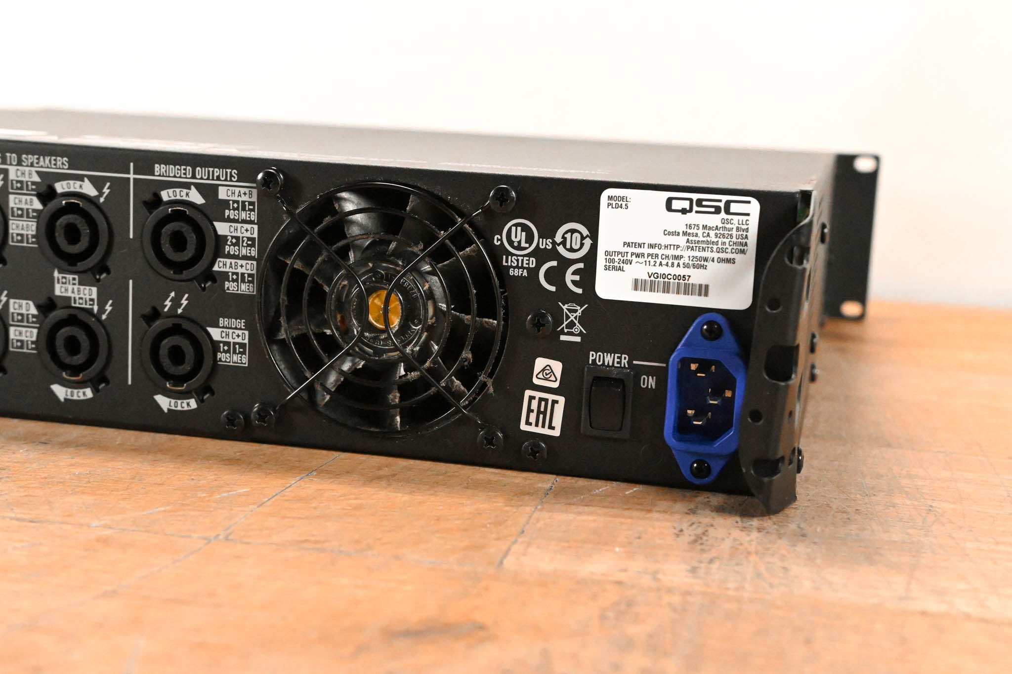 QSC PLD4.5 Four-Channel Power Amplifier with DSP