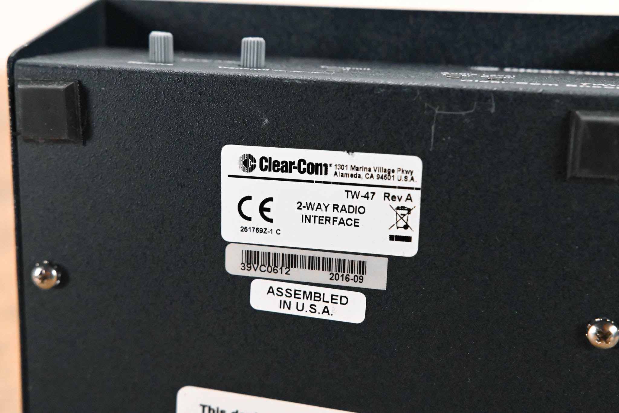 Clear-Com TW-47 Two-Way Radio Interface