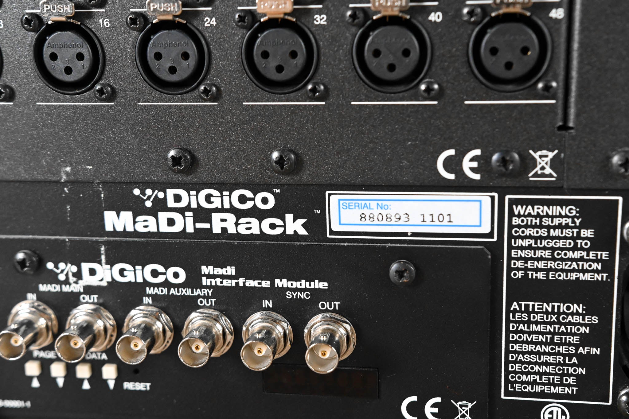 DiGiCo MaDiRack 48x8 8U Stage Rack with MADI Interface Module