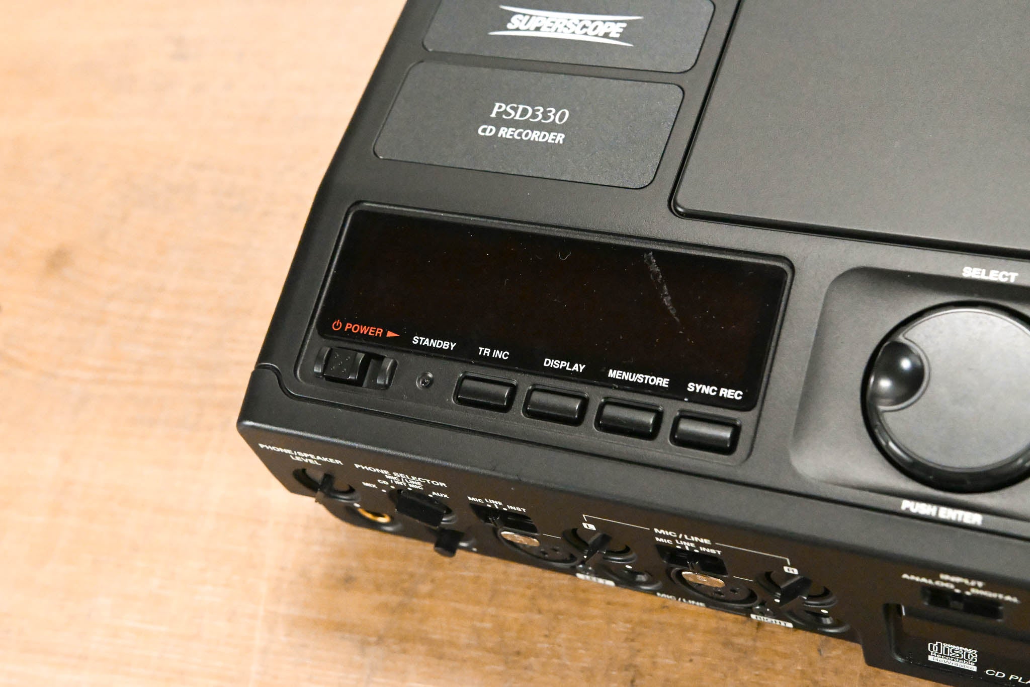 Superscope PSD330 Compact CD Player/Recorder with CA300 Carrying Case