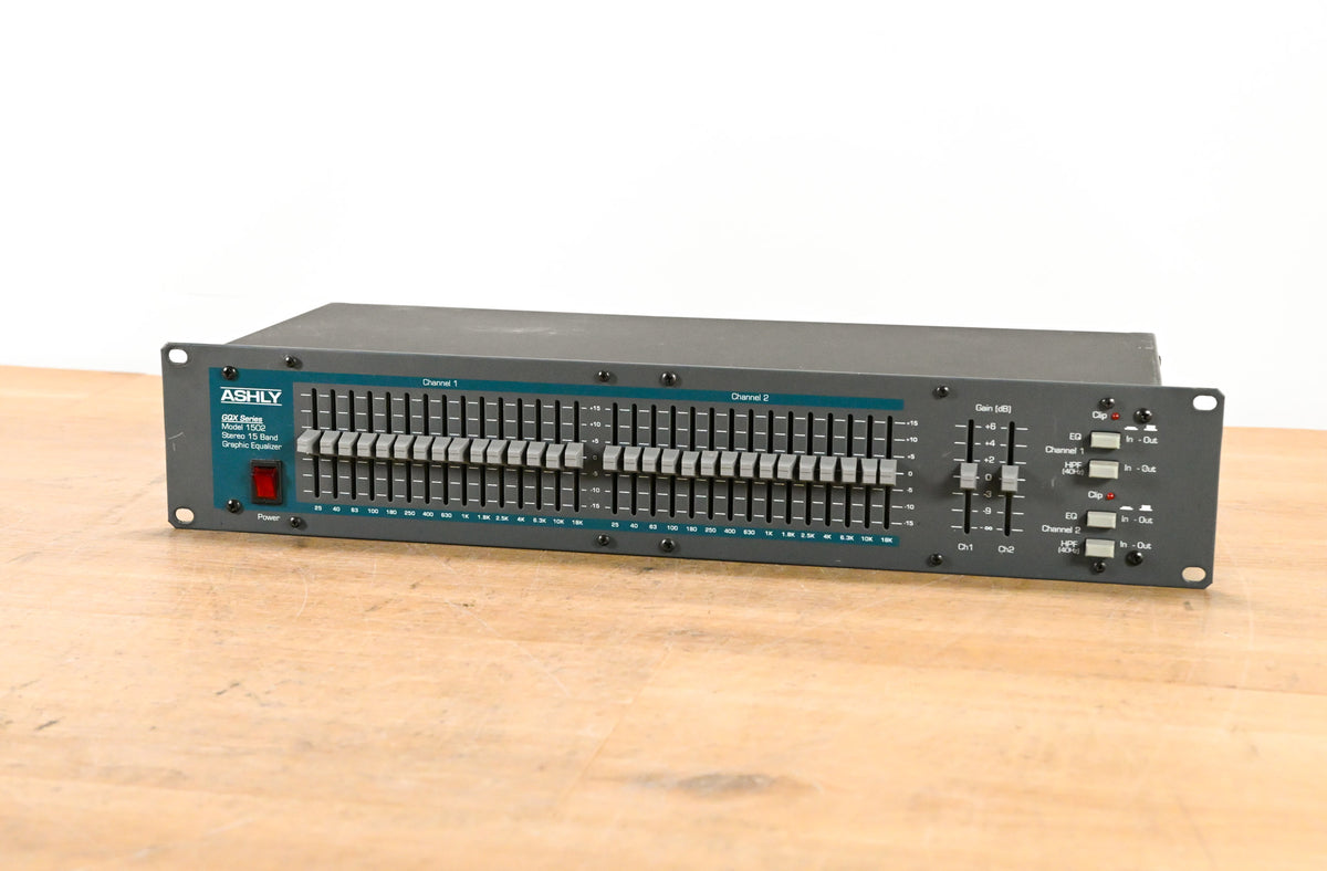 Ashly GQX-1502 Dual-Channel 15-Band Graphic Equalizer