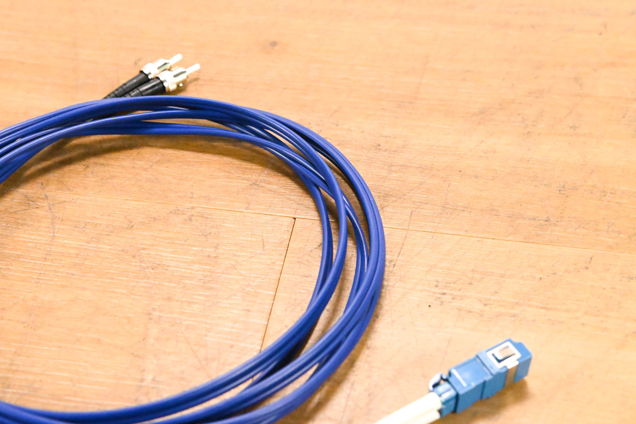 Unbranded LC-ST Duplex Fiber Optic Cable - 10'
