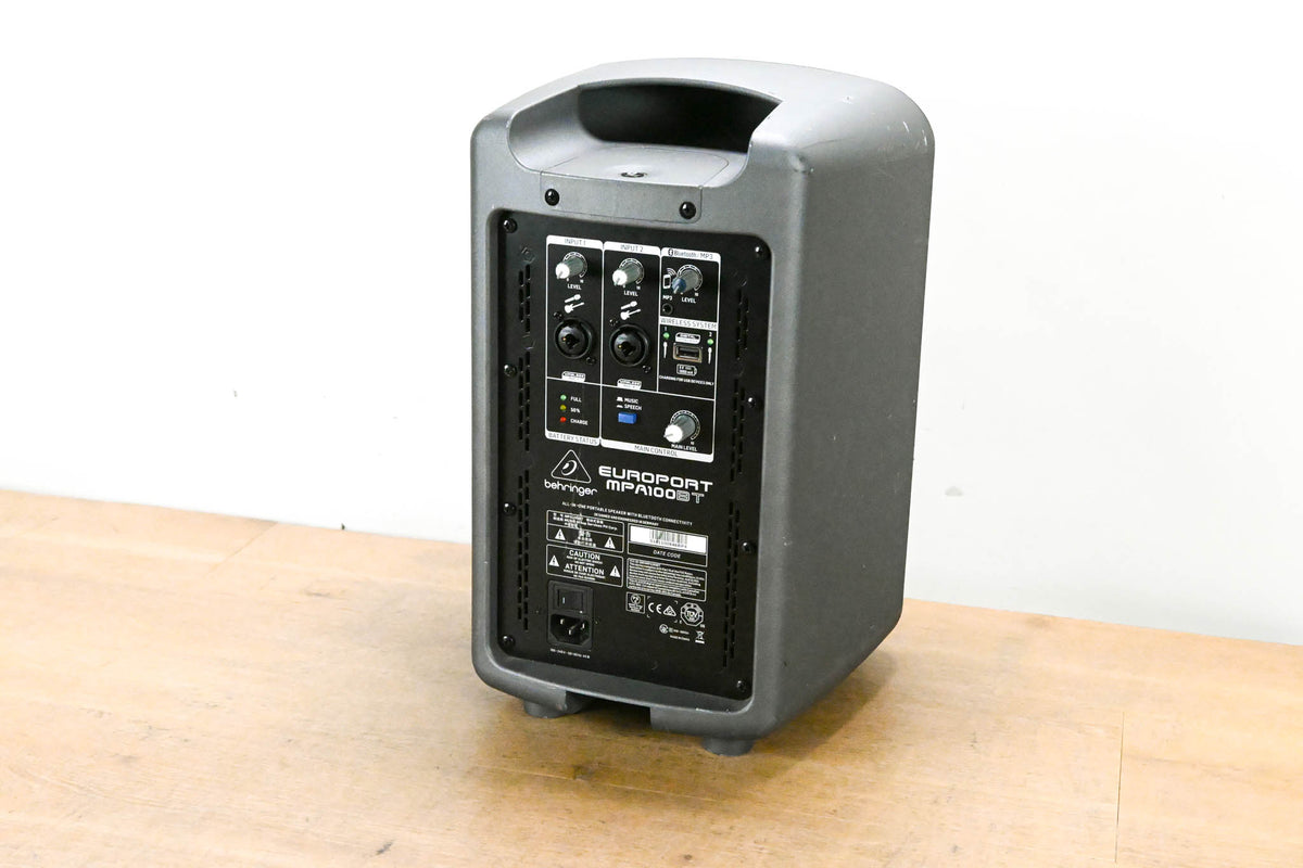 Behringer MPA100BT All-in-One 100W Active Portable PA Speaker