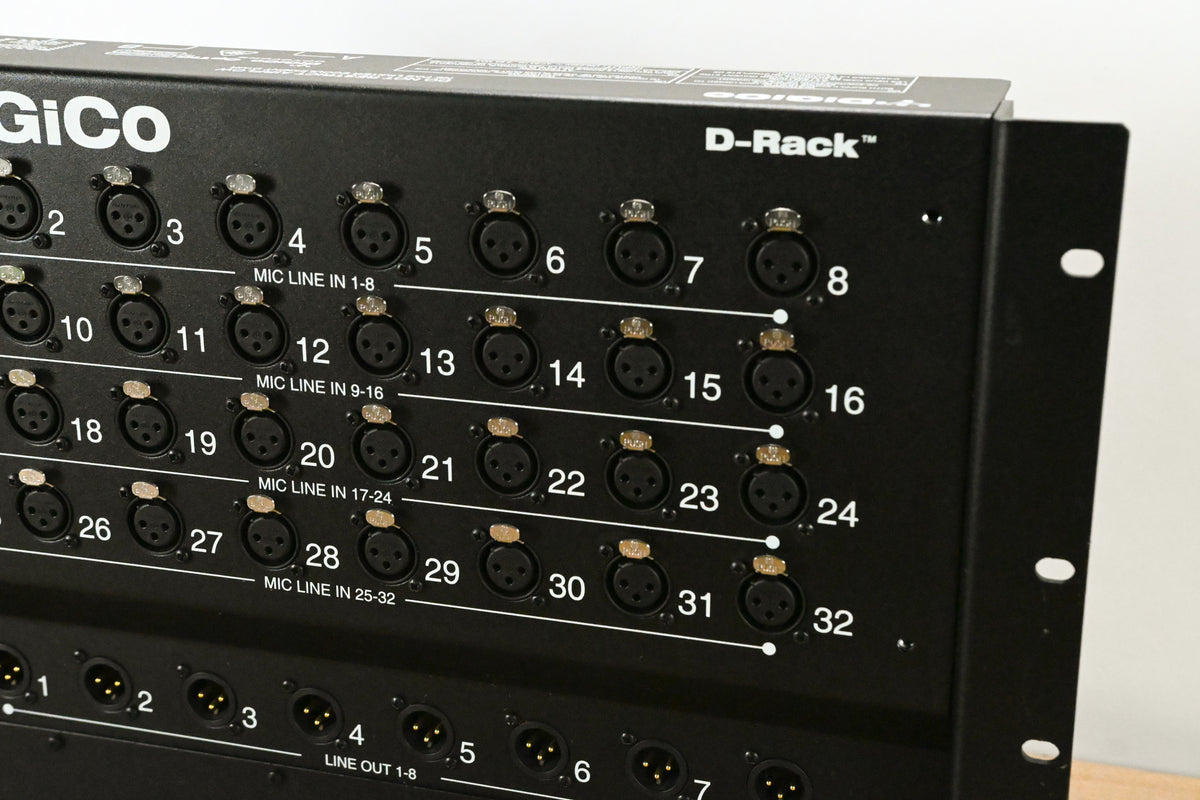 DiGiCo D-Rack 32 x 8 Cat 6 Analog I/O Stage Box
