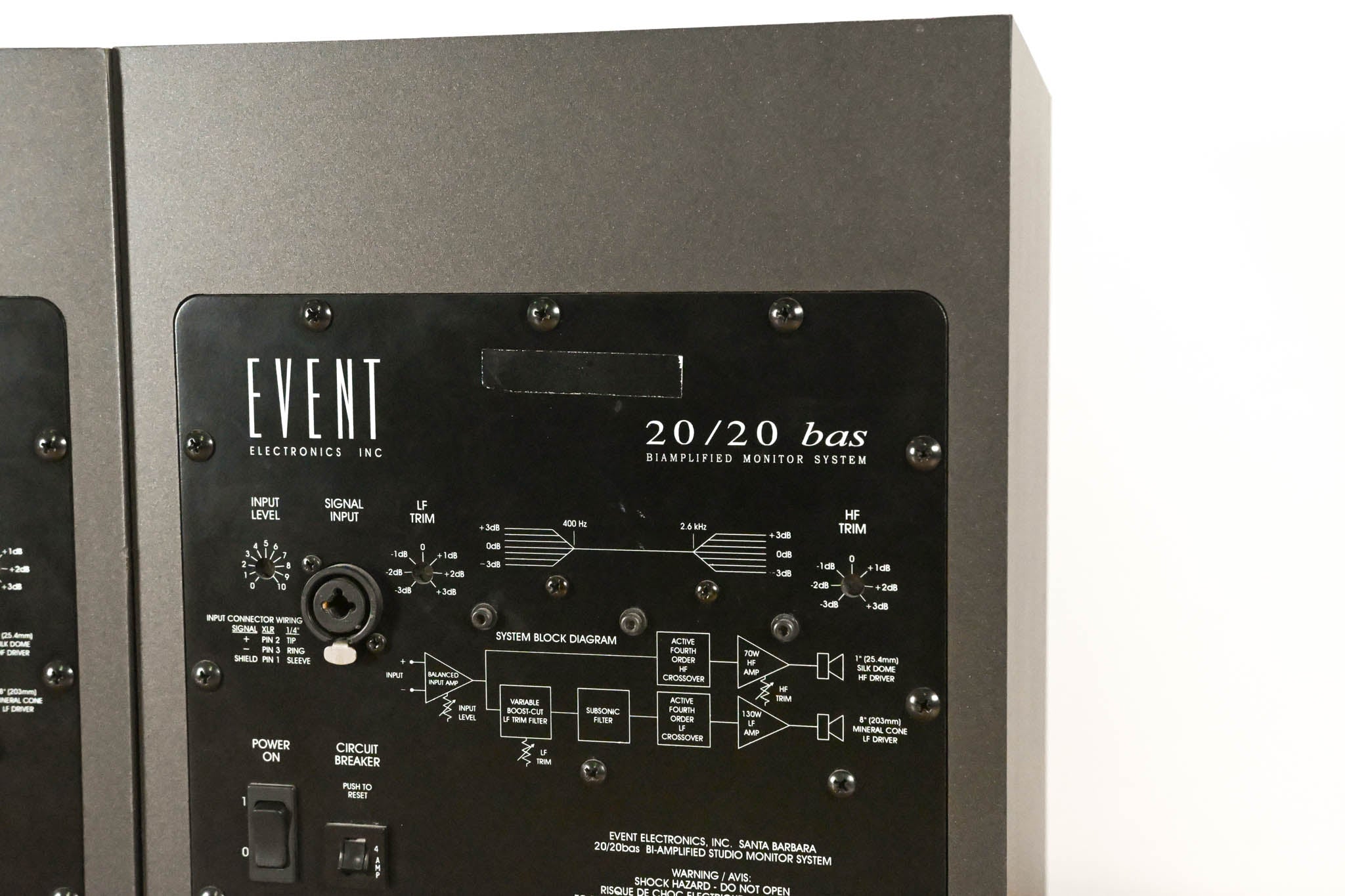 Event 20/20bas Bi-Amplified Studio Monitor (PAIR)