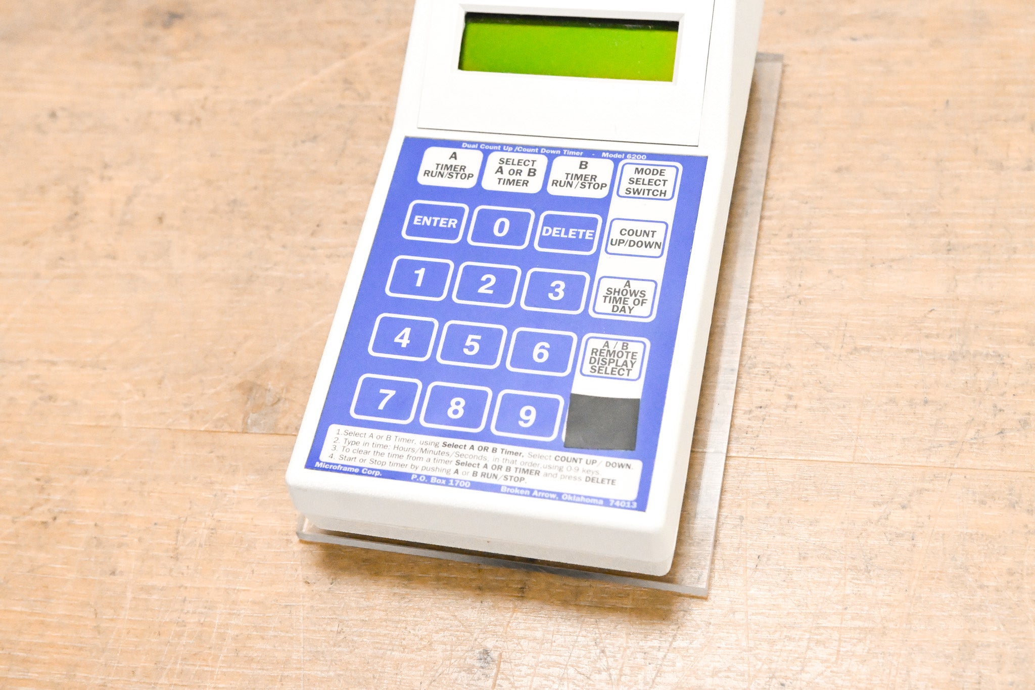 Microframe D6200 Timer Keypad (NO POWER SUPPLY)