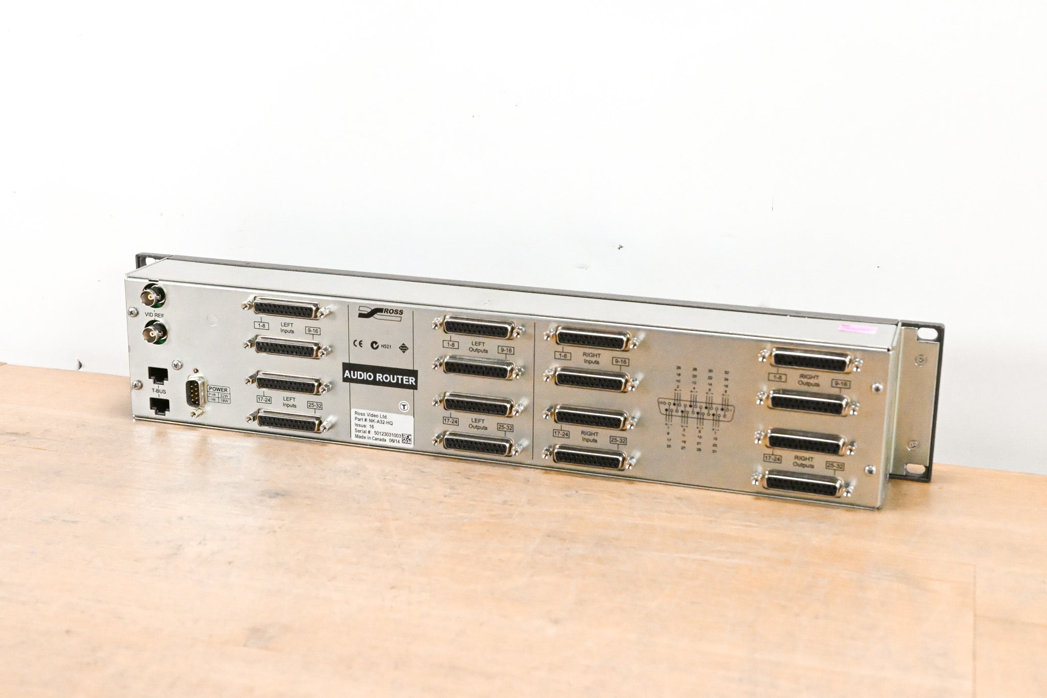 Ross NK-A32-HQ 32x32 Stereo Analog Audio Router (NO POWER SUPPLY)