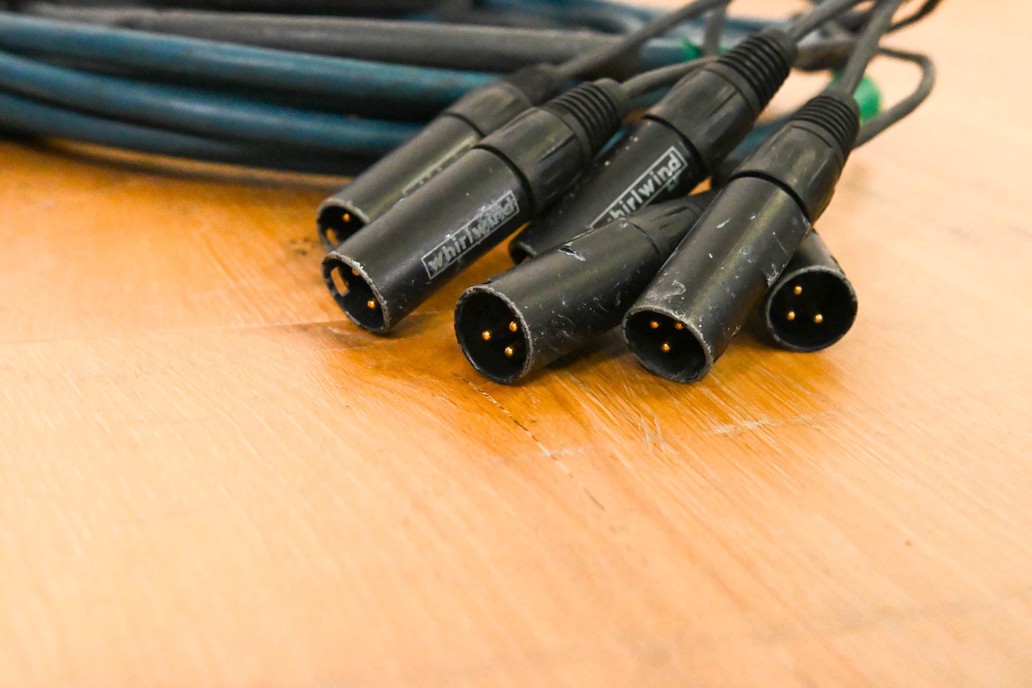 Whirlwind MS-6-M-NR-025 Mini 6 6-Channel Low-Profile Drop Snake - 25 ft
