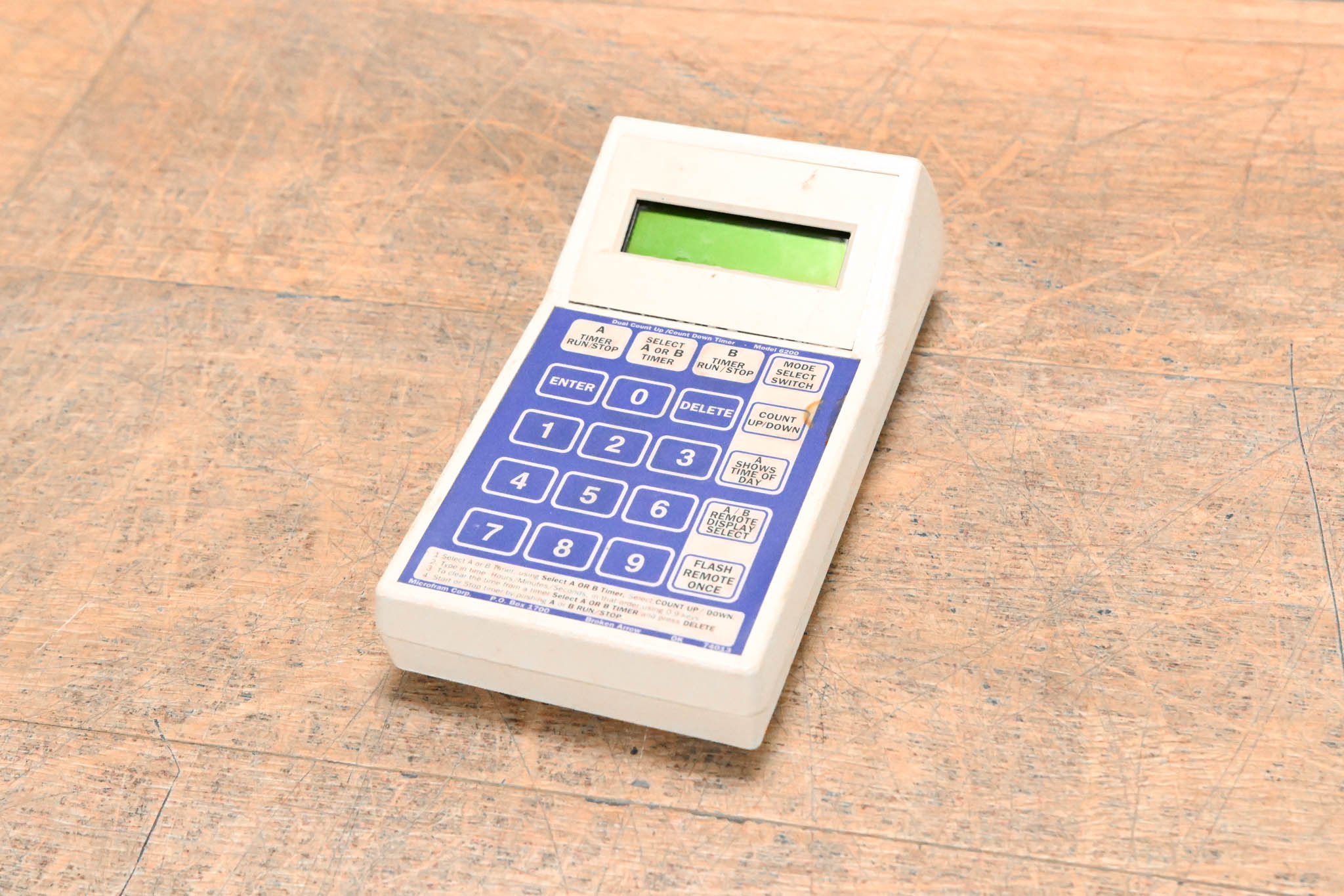 Microframe Model 6200 Timer Keypad (NO POWER SUPPLY)