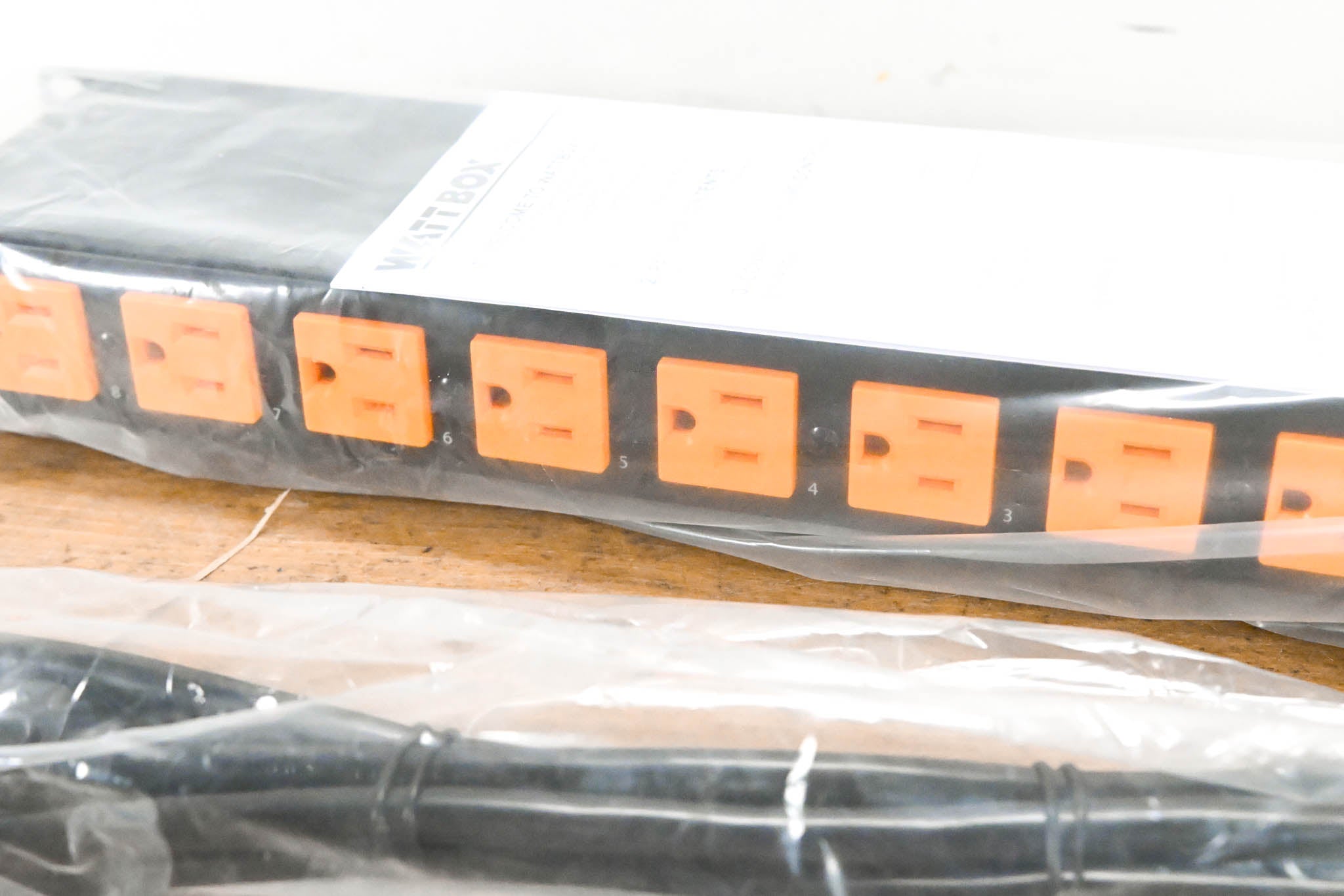 WattBox WB-100-RSW-8 Rack Mount Power Strip with 8 Individual Switches