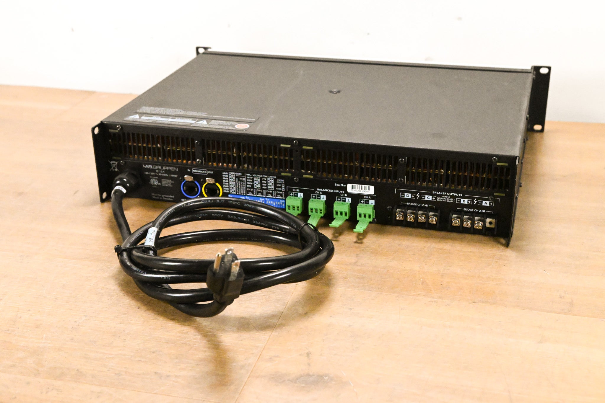 Lab Gruppen C 16:4 1600W Four-Channel Power Amplifier