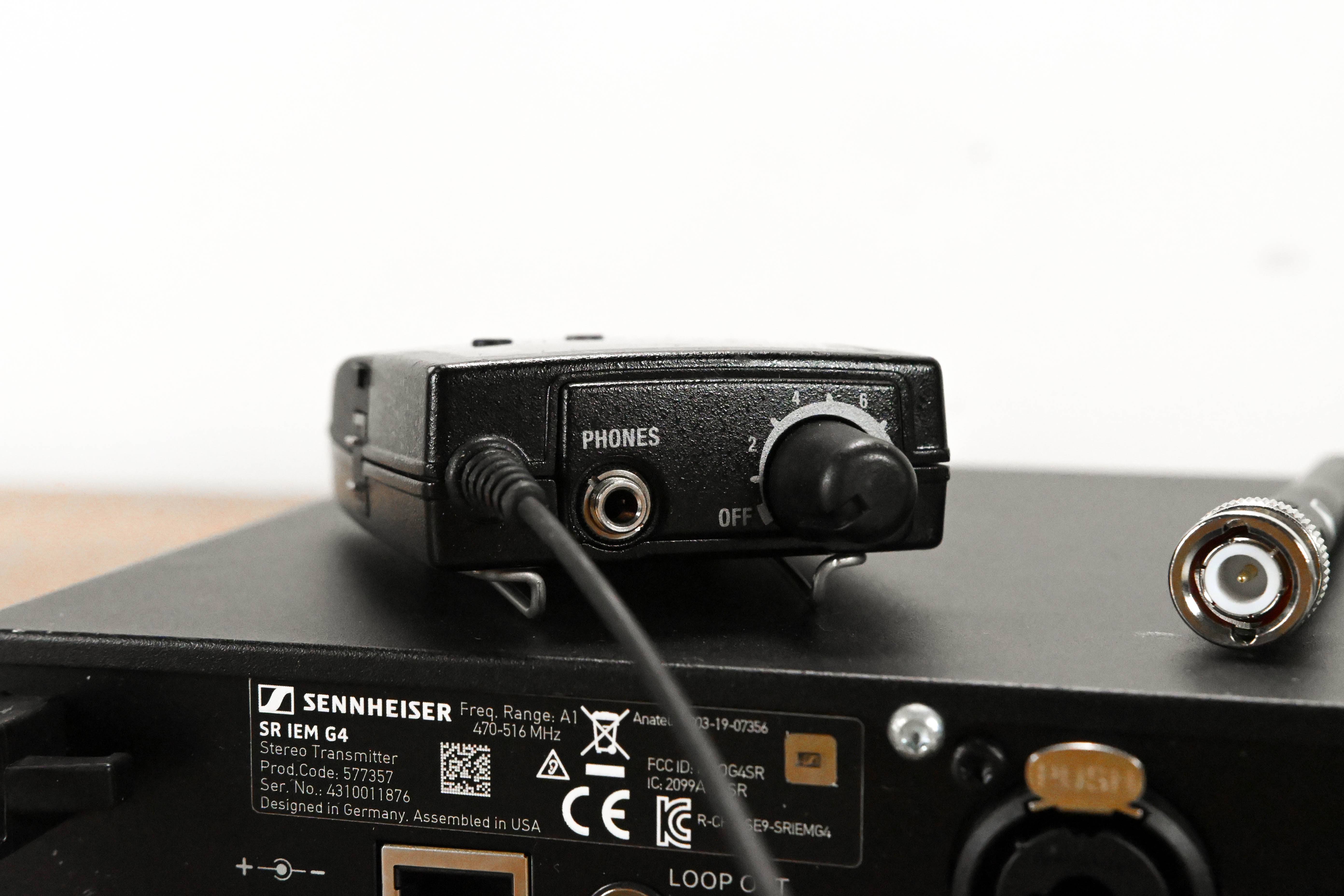 Sennheiser ew IEM G4 Wireless IEM System 470-516 MHz (NO POWER SUPPLY)