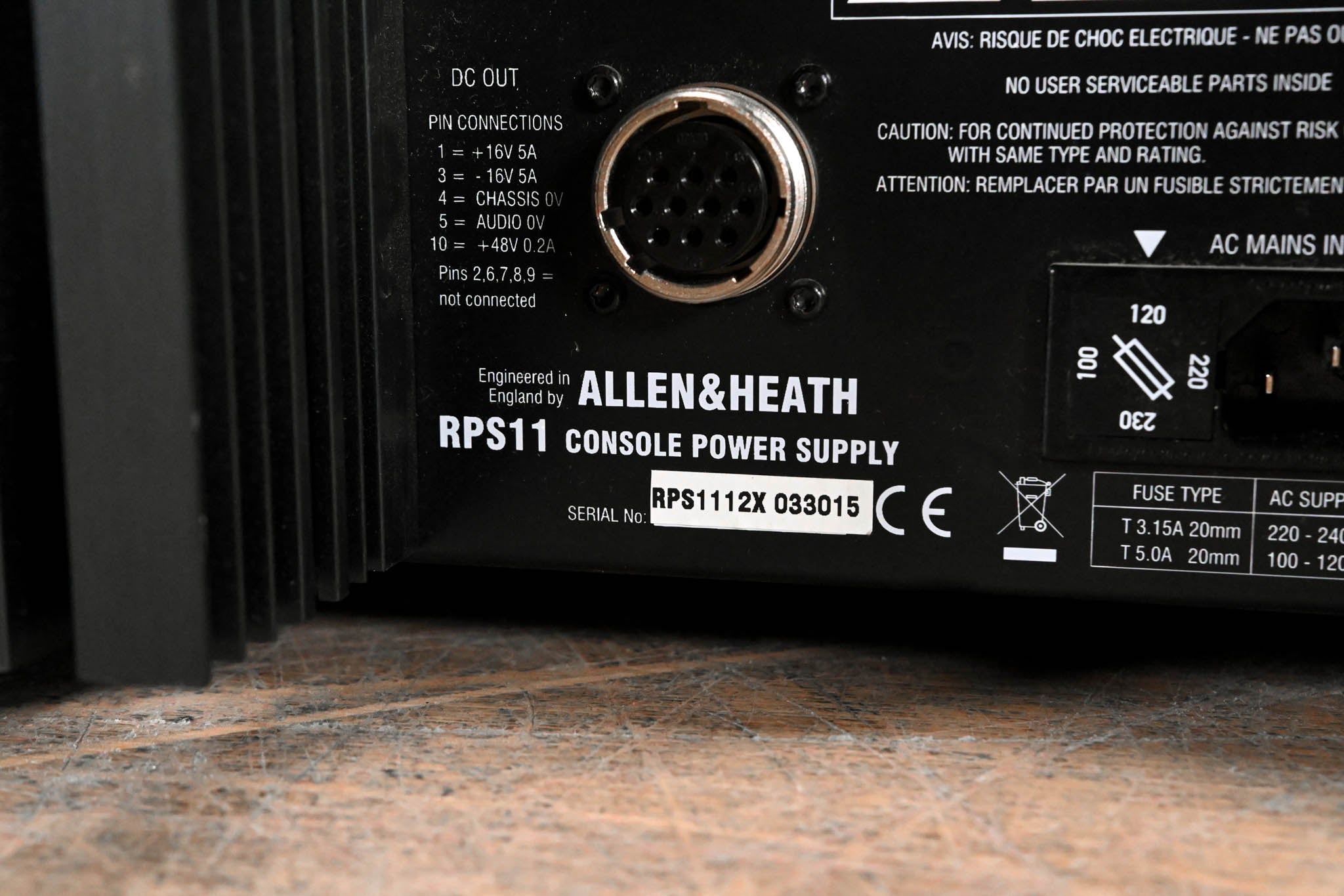 Allen & Heath RPS11 Redundant Power Supply Unit